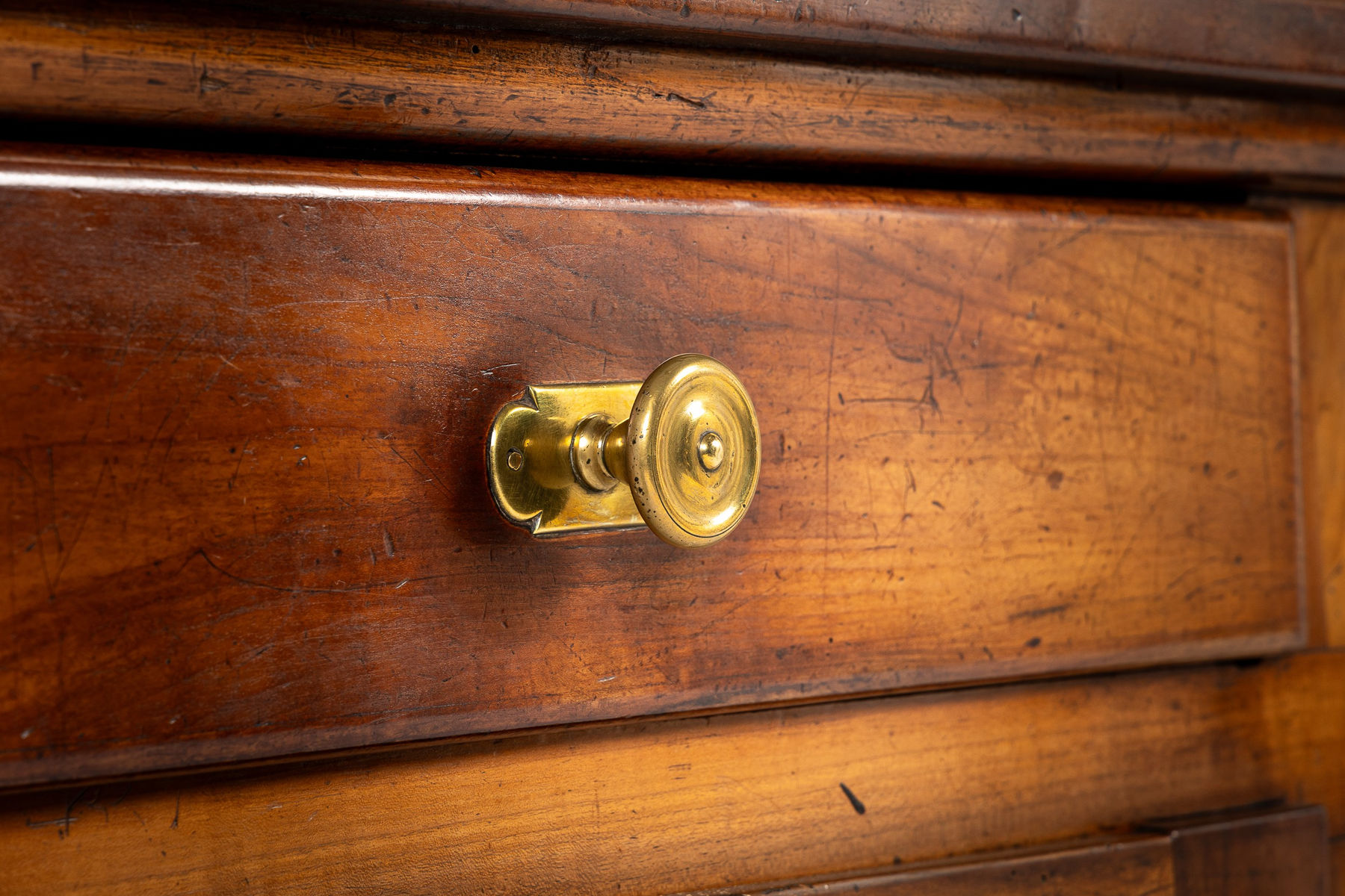 18th Century French Cherry Wood Buffet Deux Corps