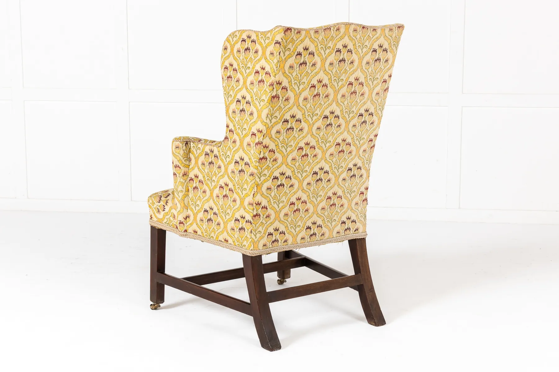 18th Century English Mahogany Wing Armchair