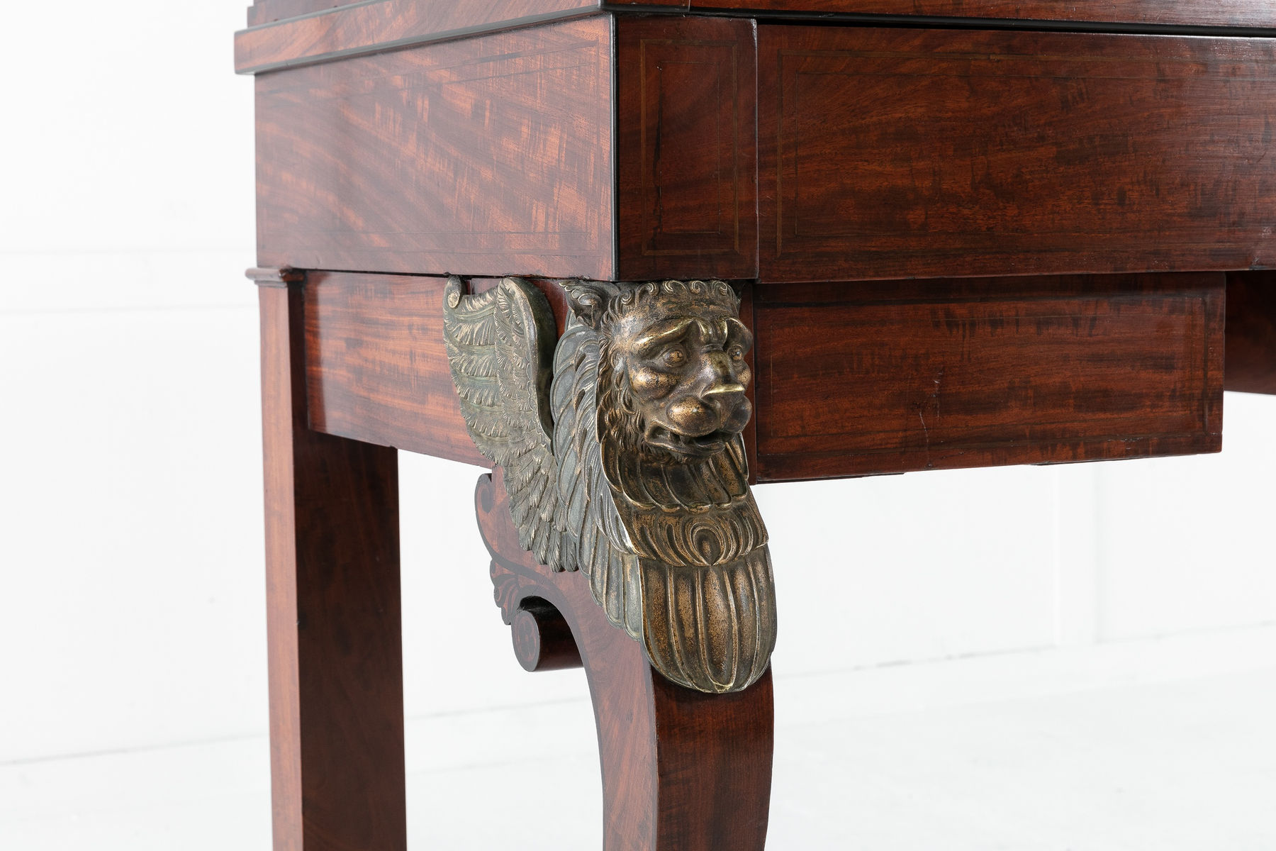 SOLD, 19th Century Mahogany Desk Attributed to Alphonse Giroux