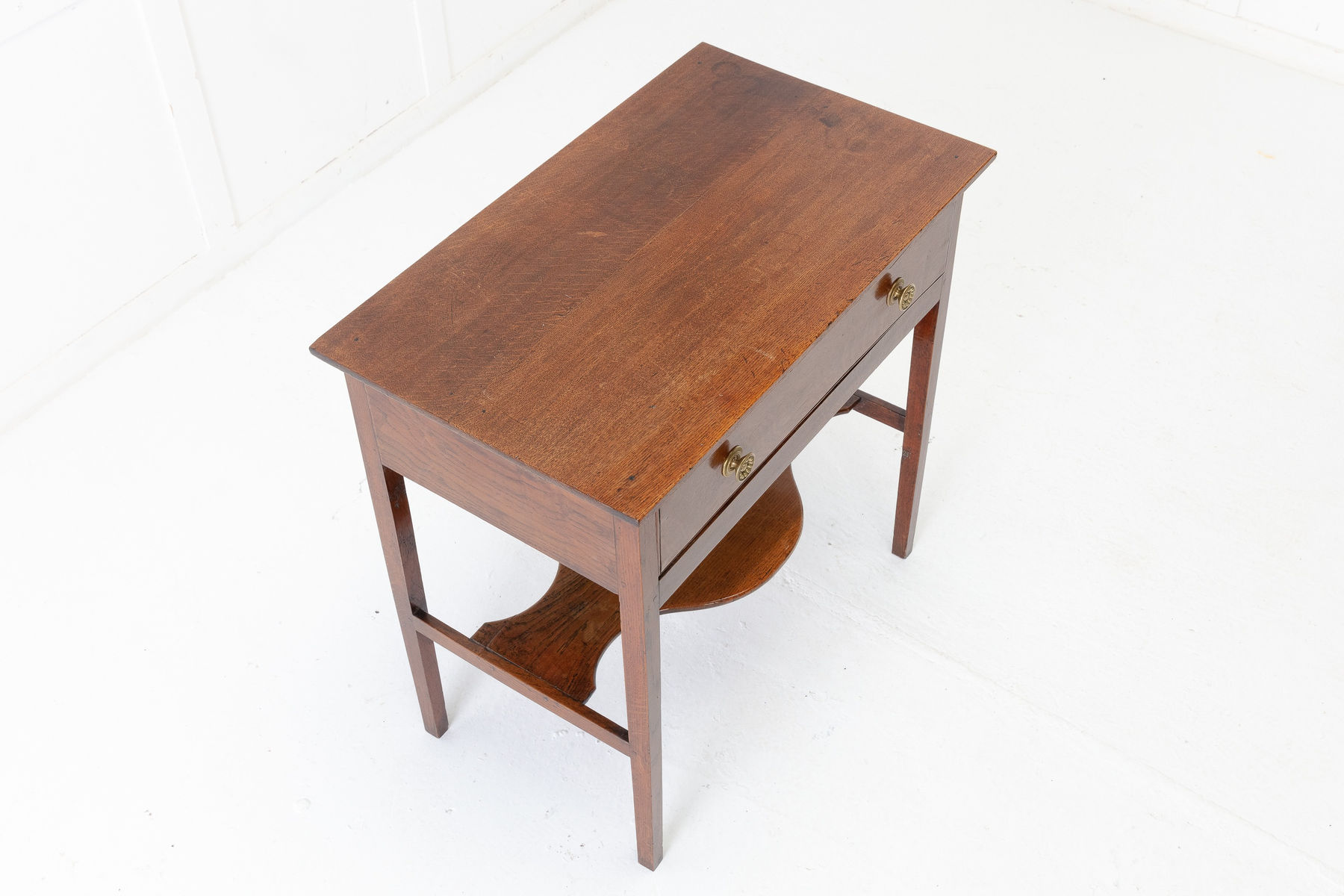 SOLD, George III Oak Side Table with Drawer