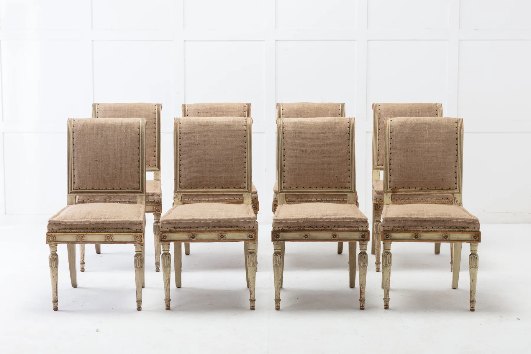 SOLD, Set of Eight 1930s French Dining Chairs