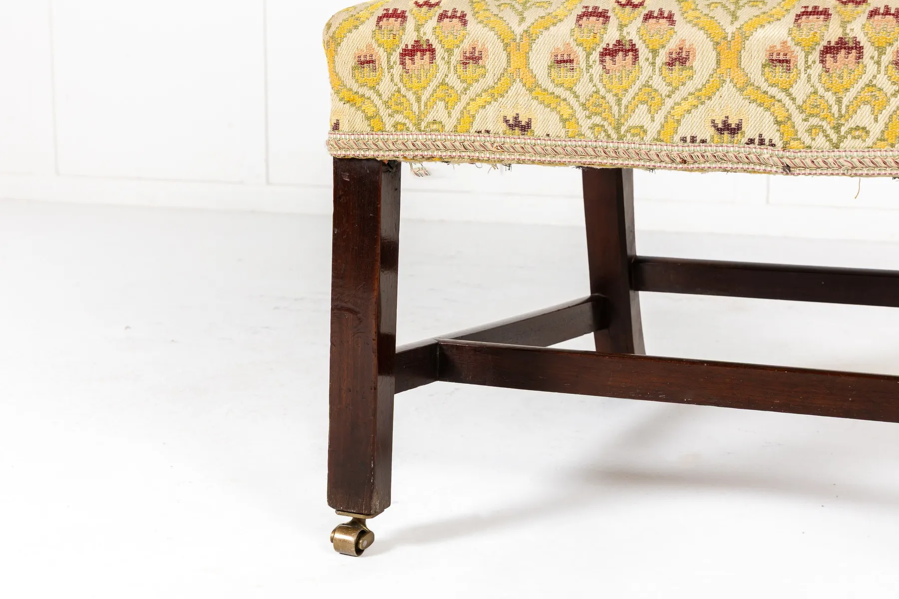 18th Century English Mahogany Wing Armchair