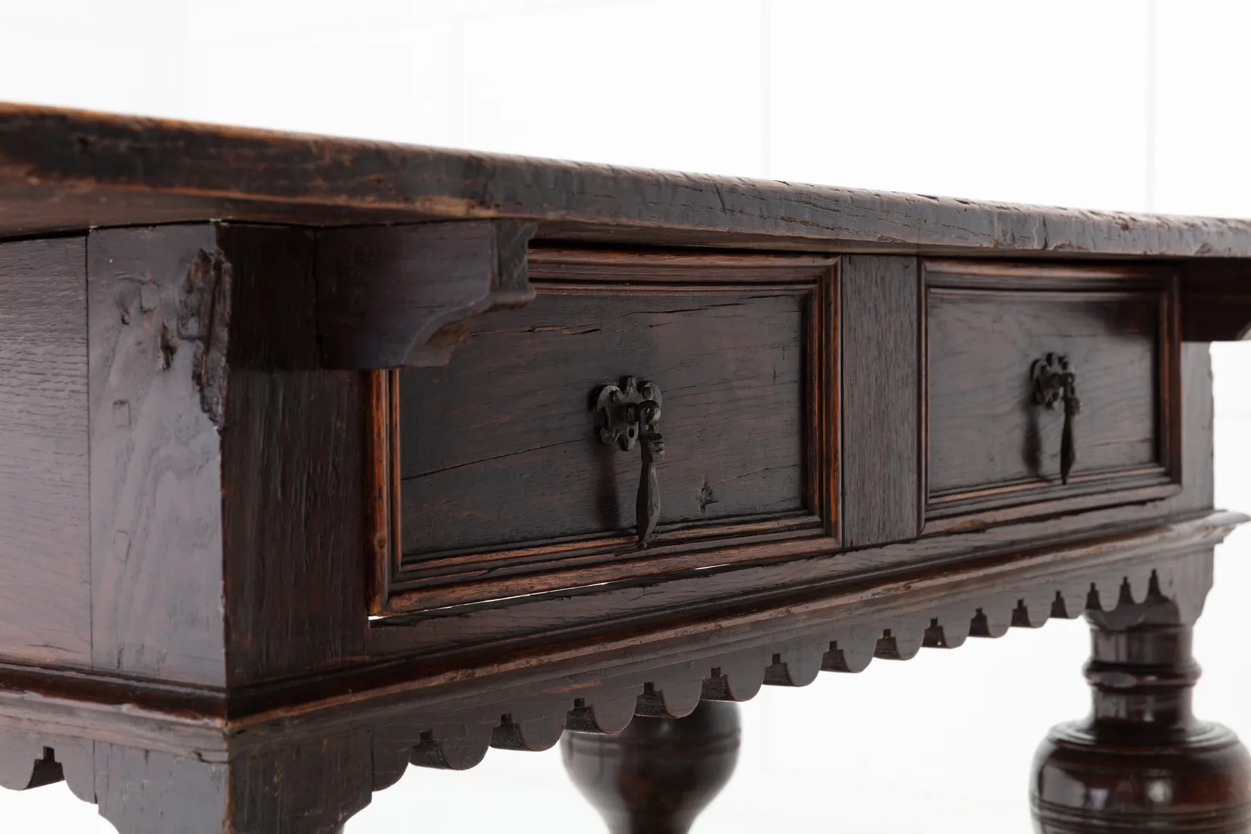 SOLD, 17th Century Flemish Oak Side Table
