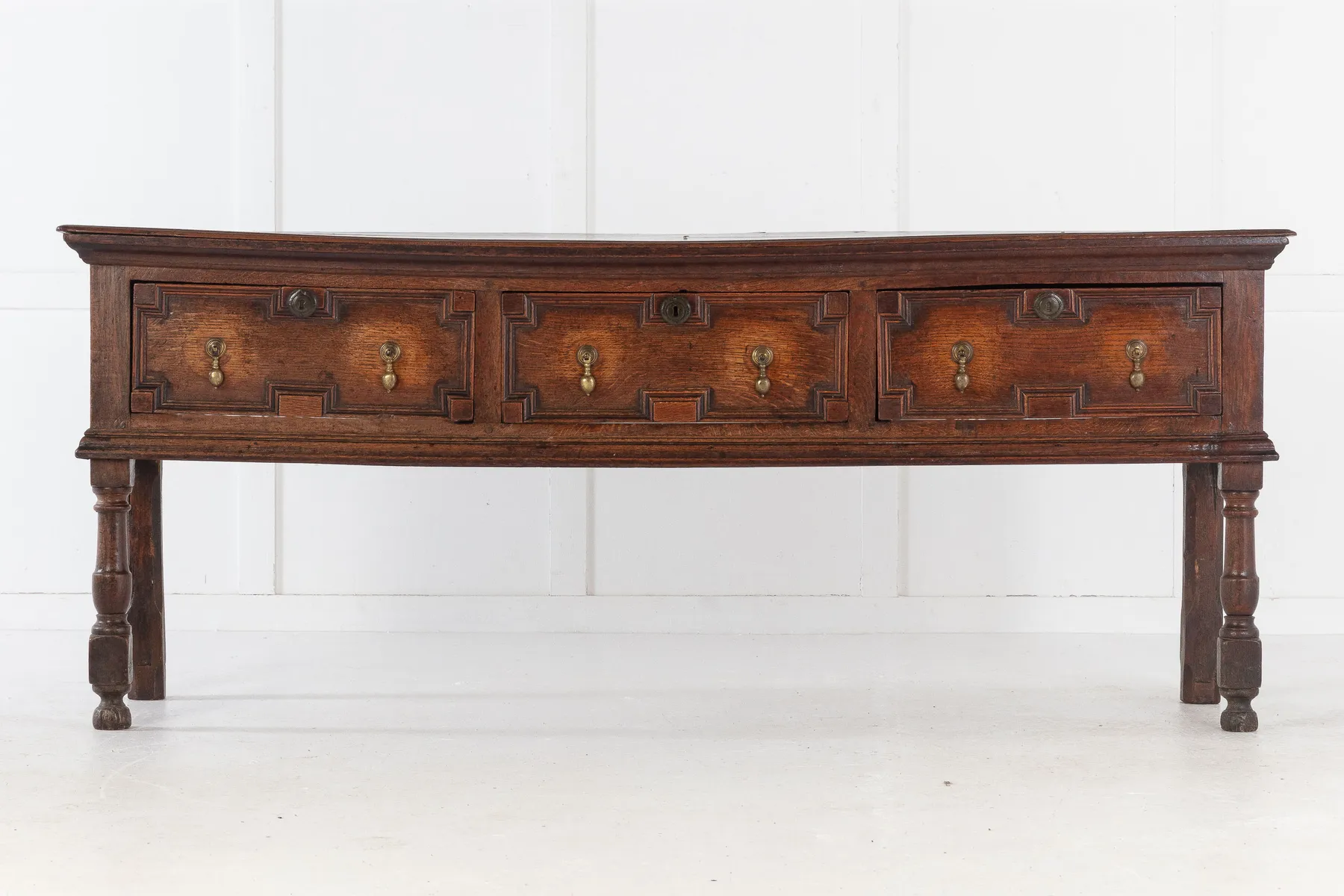 SOLD, Late 17th Century Oak Dresser Base