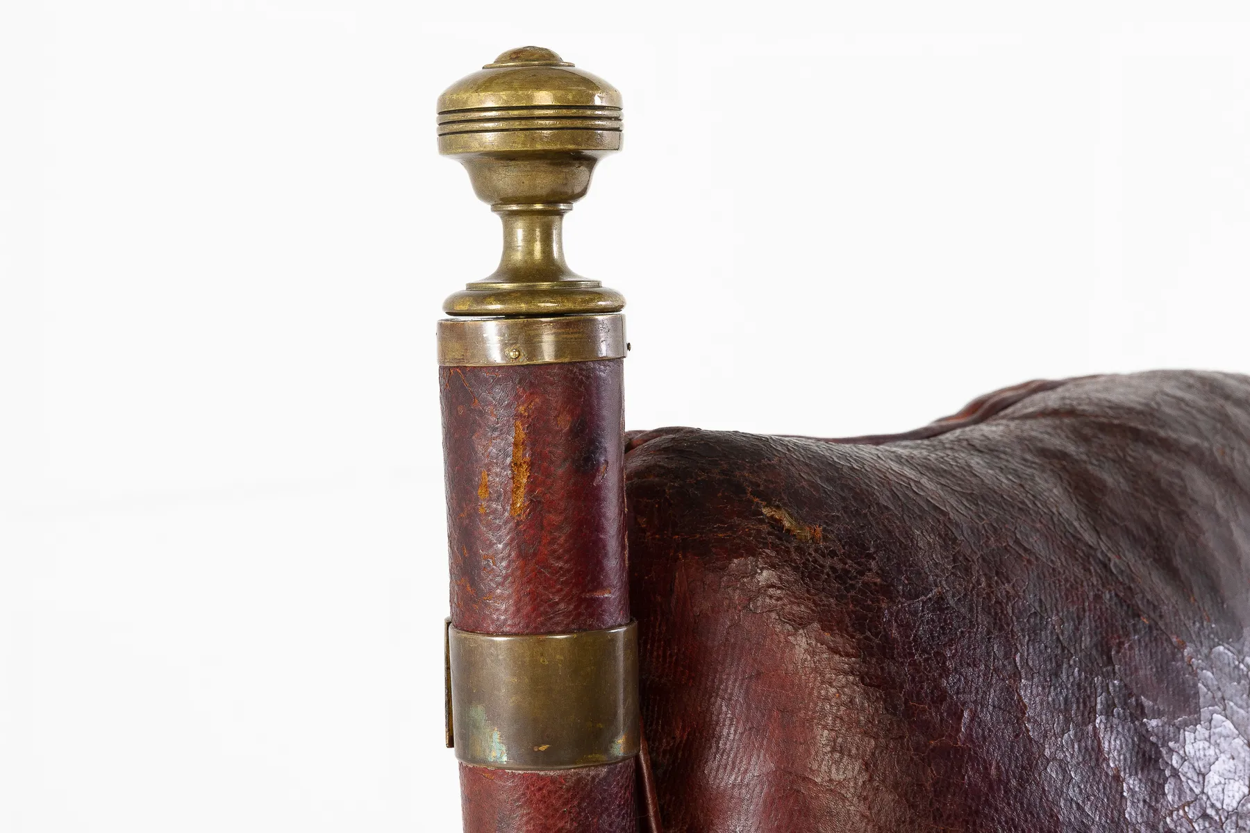 SOLD, 19th Century Mahogany and Leather Armchair