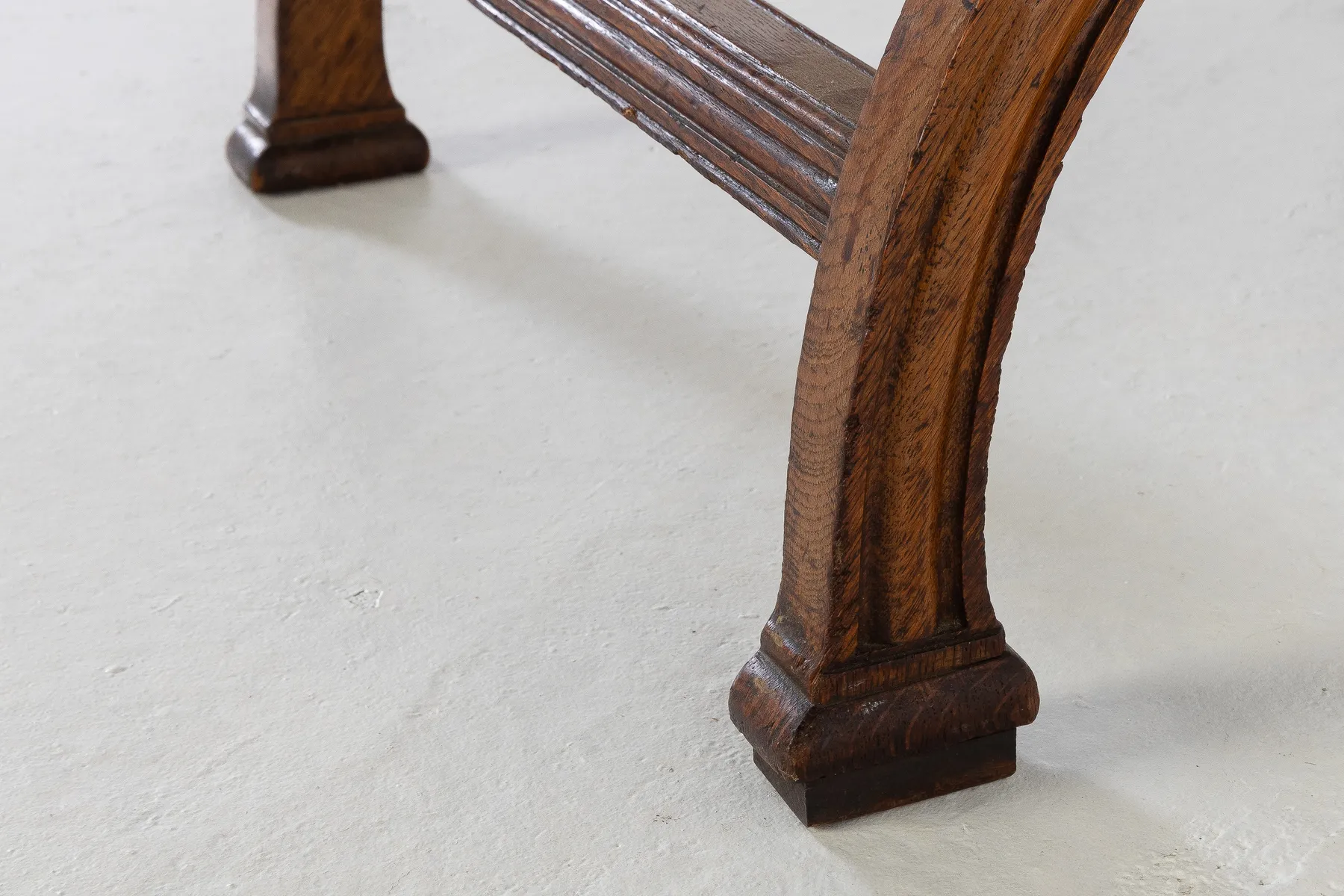 19th Century Oak x-Frame Armchair