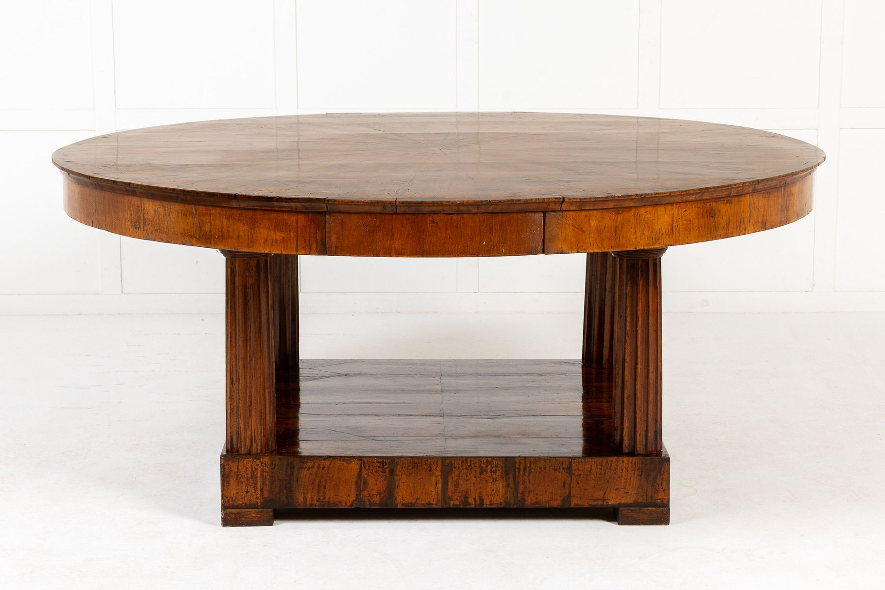 A Monumental 19th Century Biedermeier Lacewood Centre Table