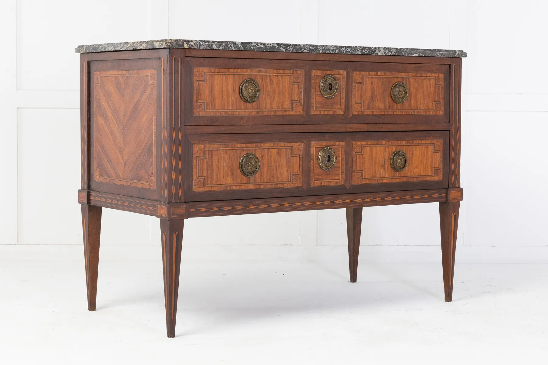 SOLD, 18th Century French Kingwood and Tulip Commode