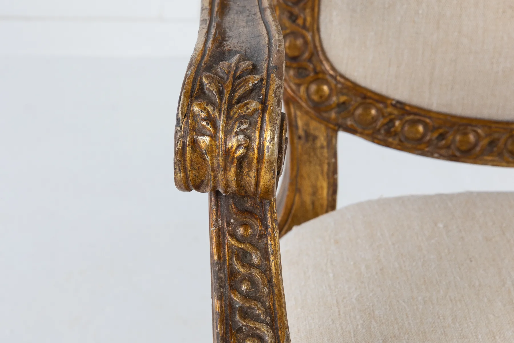 SOLD, 18th Century Italian Gilt Armchair
