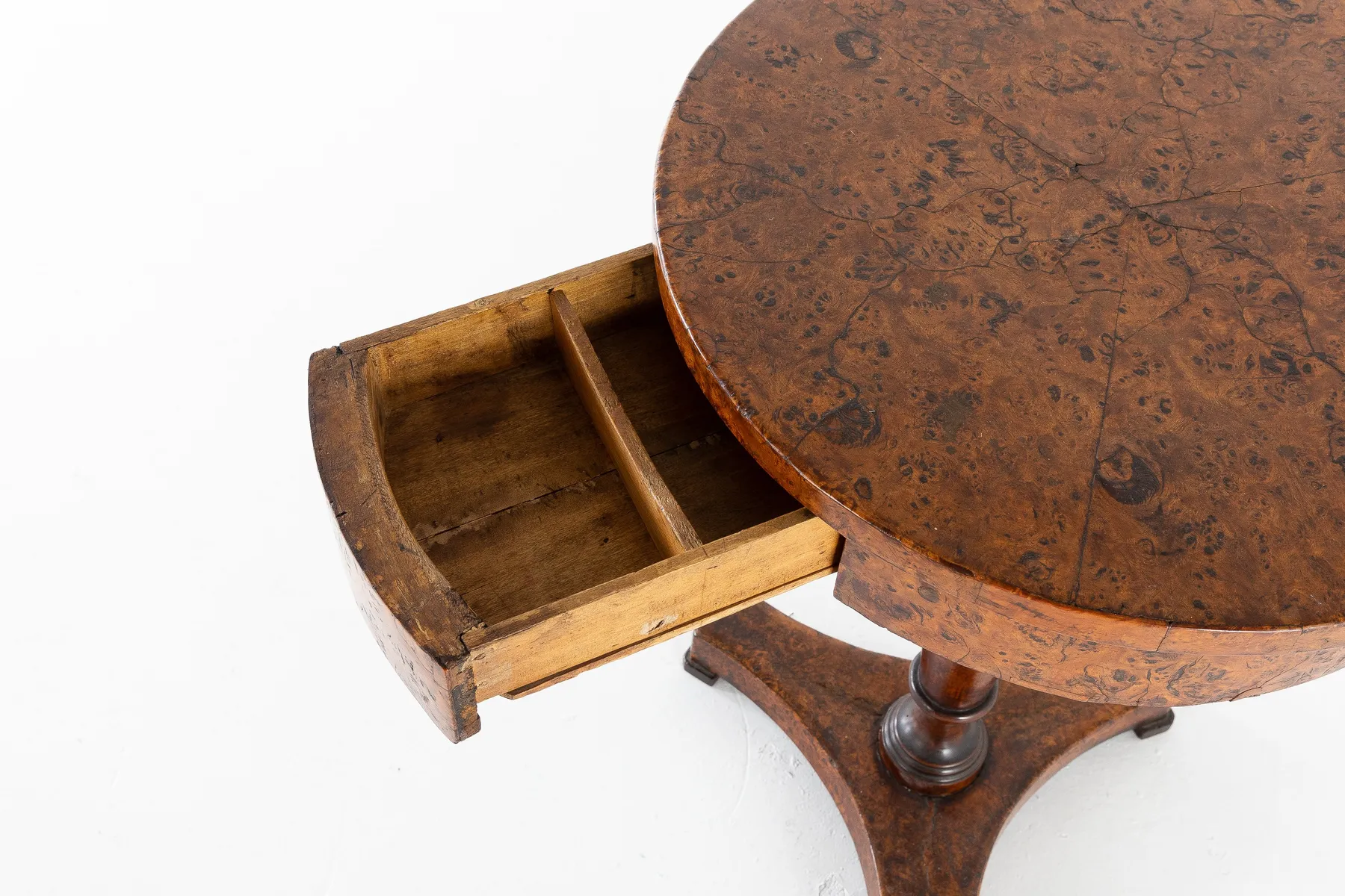 SOLD, Early 19th Century Italian Burr Oak Guéridon