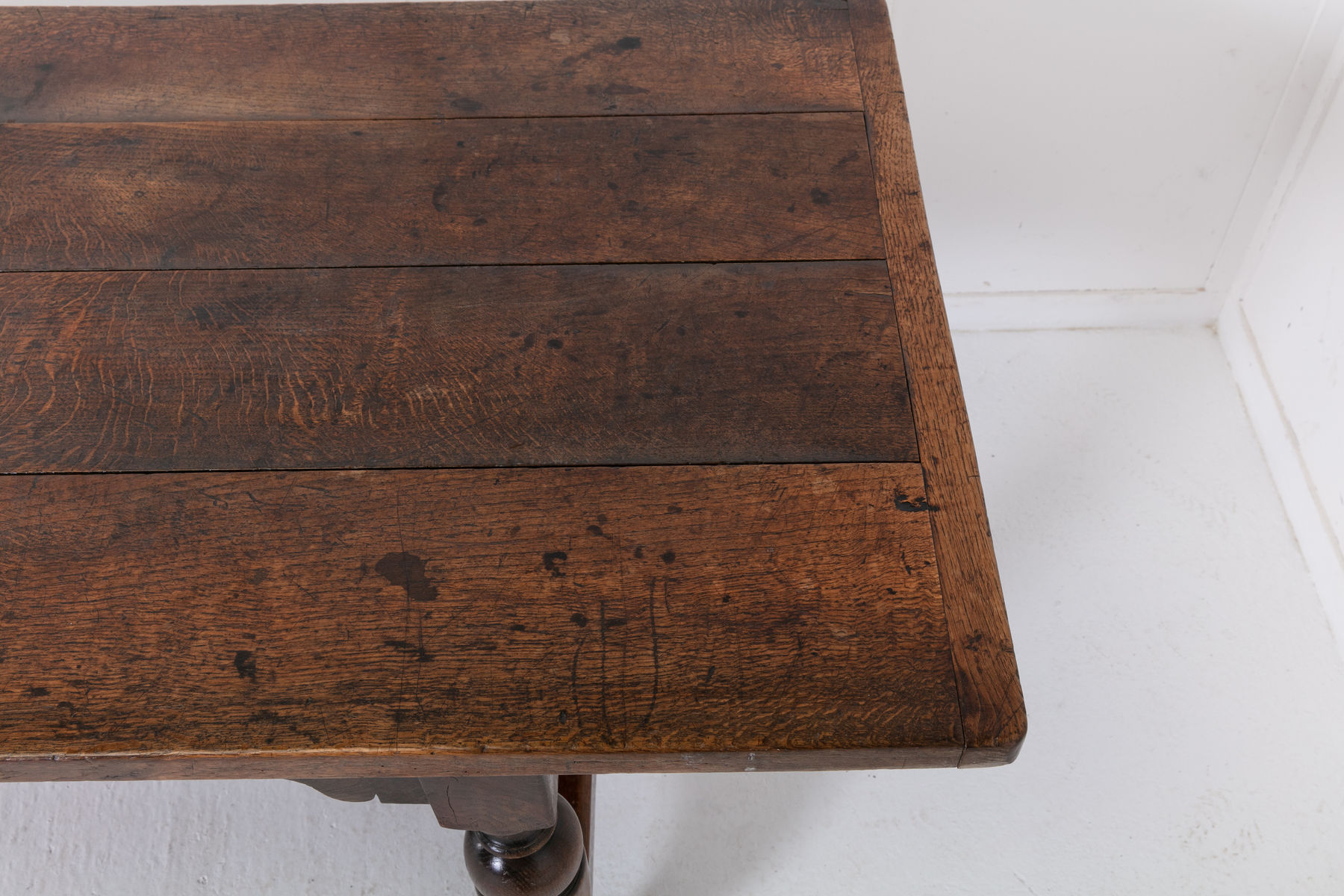 19th Century Oak Refectory Table with 17th Century Top