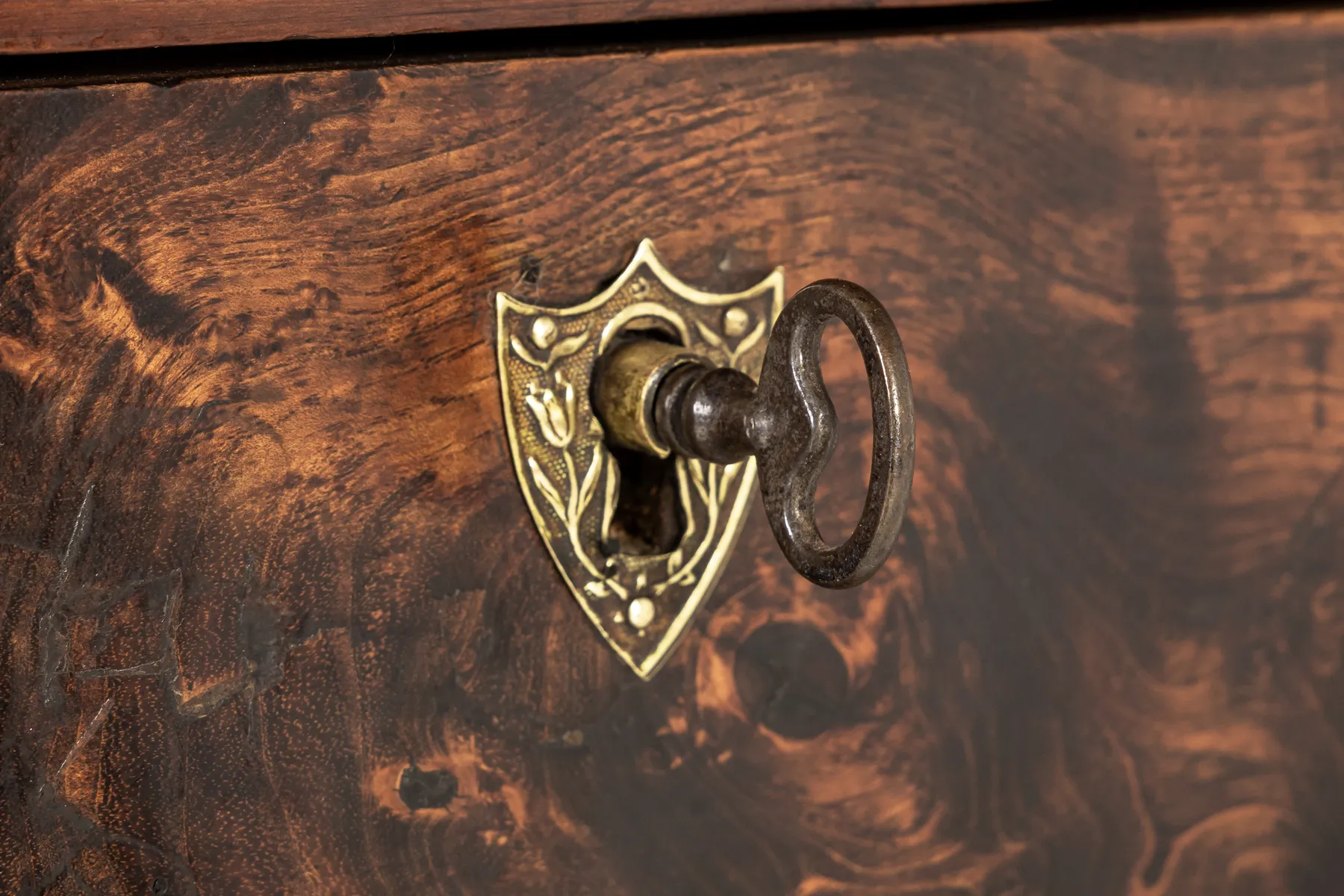 18th Century French Cherrywood and Burr Ash Enfilade