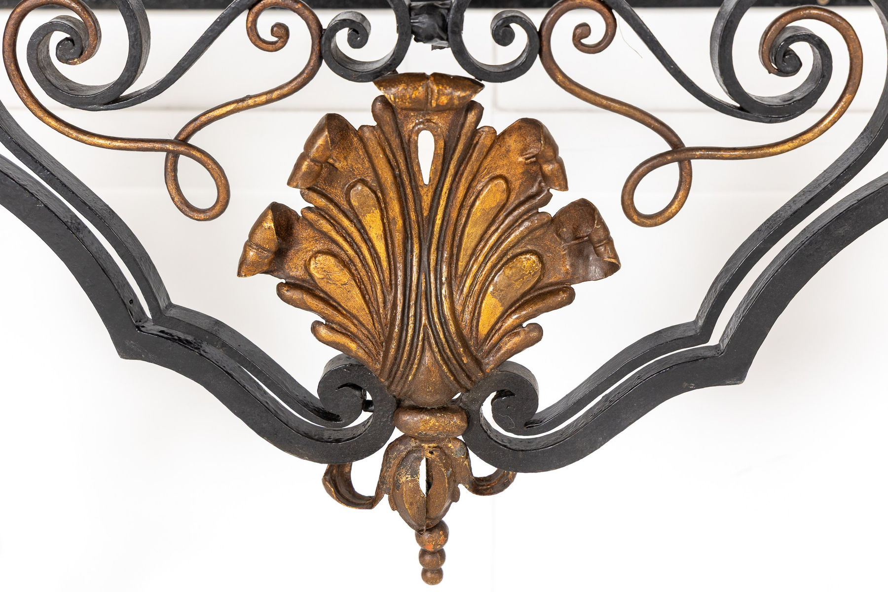 Large 19th Century French Wrought Iron Console
