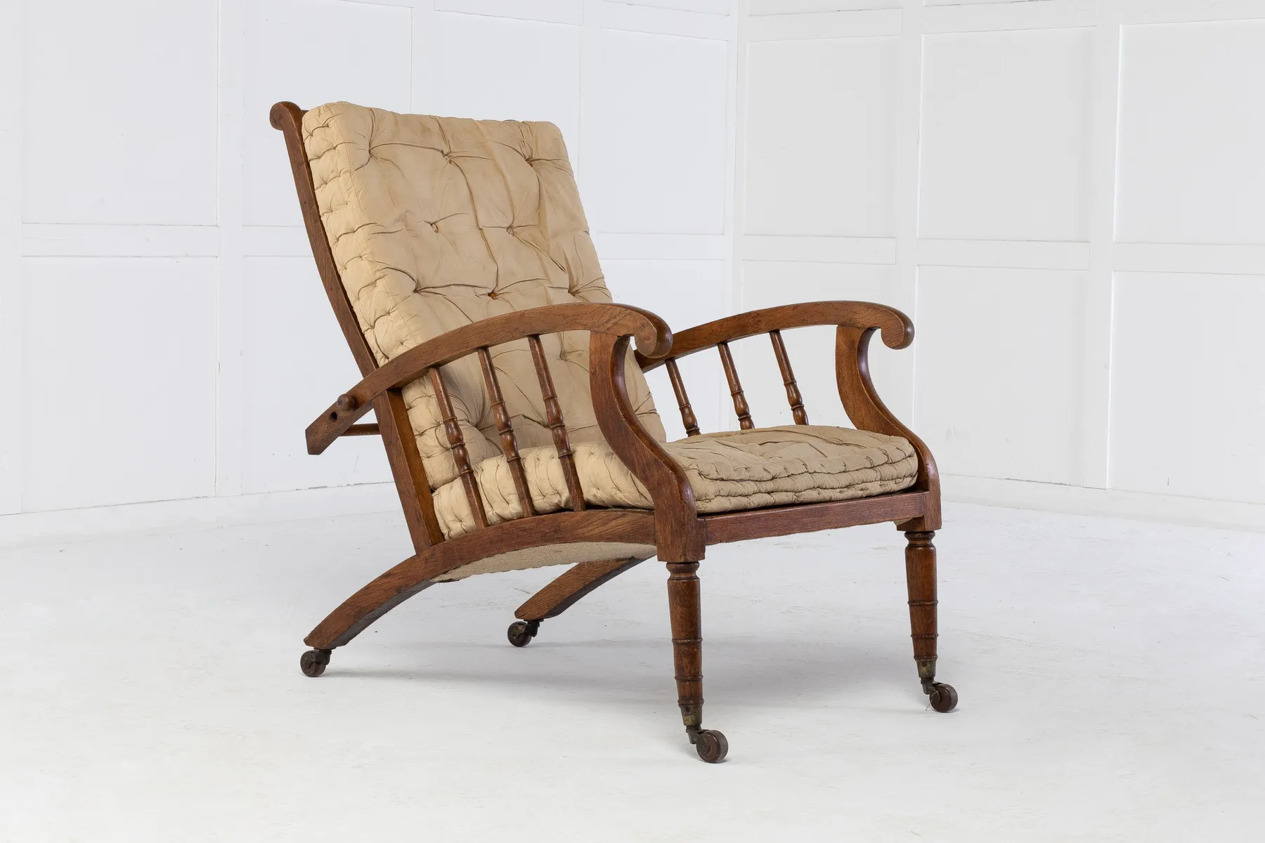 SOLD, 19th Century English Beech Armchair