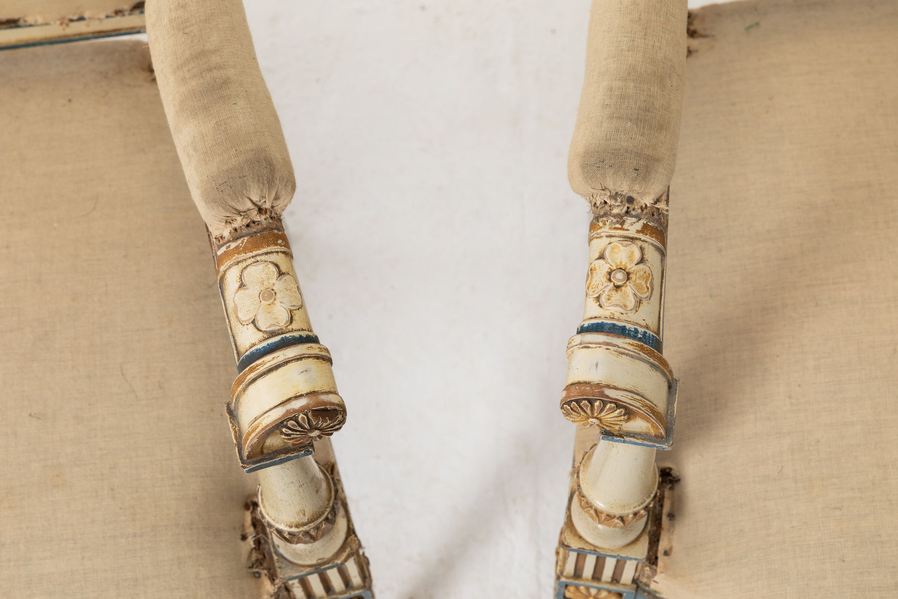 Pair of Small French Painted Chairs