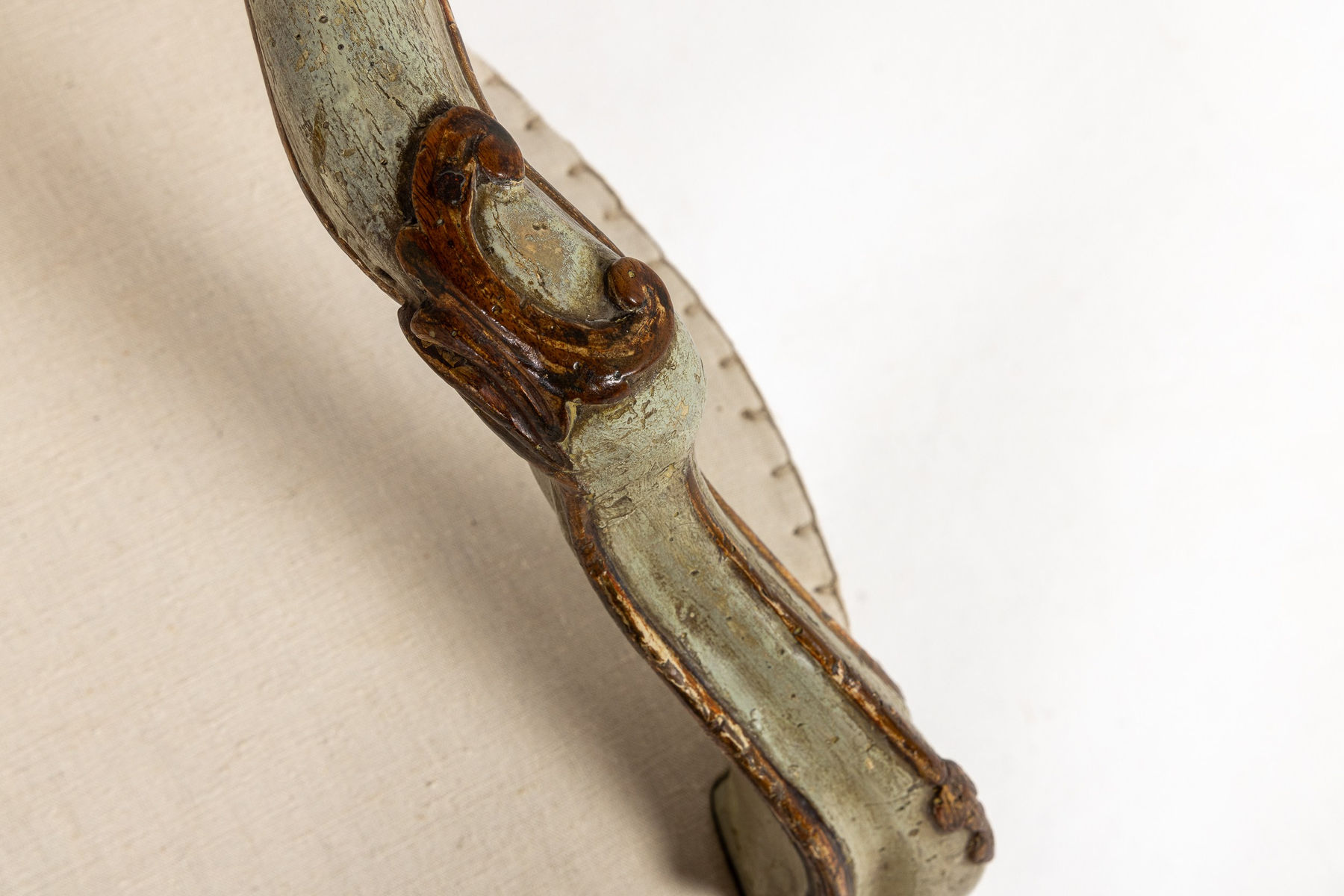 Large Pair of 18th Century Italian Painted Armchairs