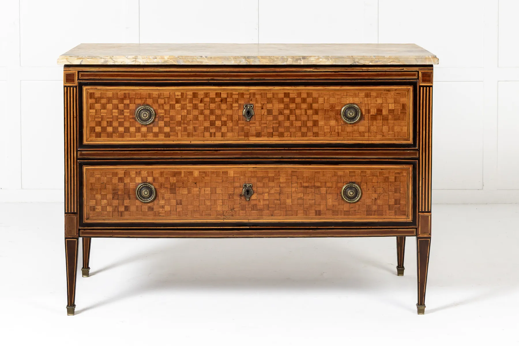 18th Century Italian Walnut and Rosewood Commode