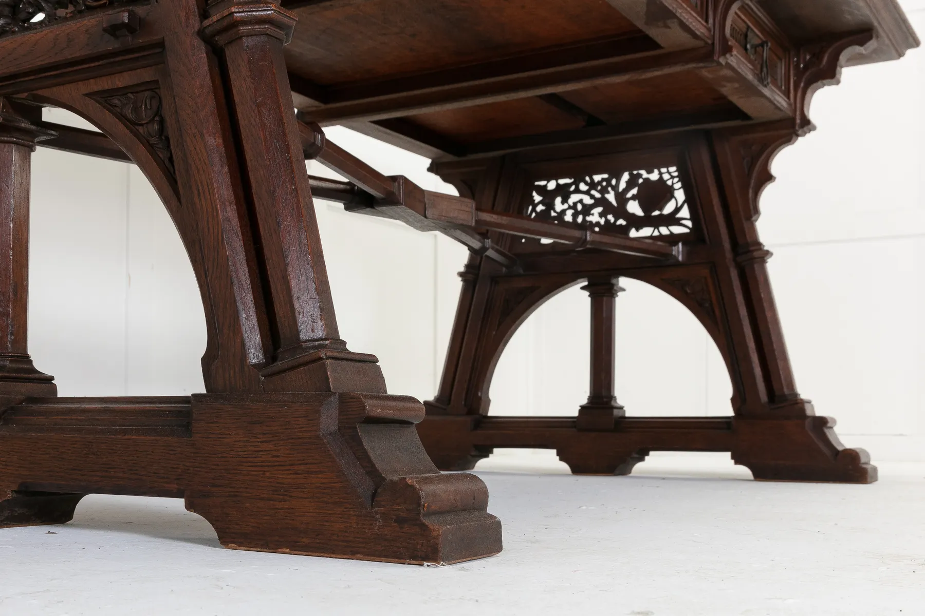 Large 19th Century Gothic Desk