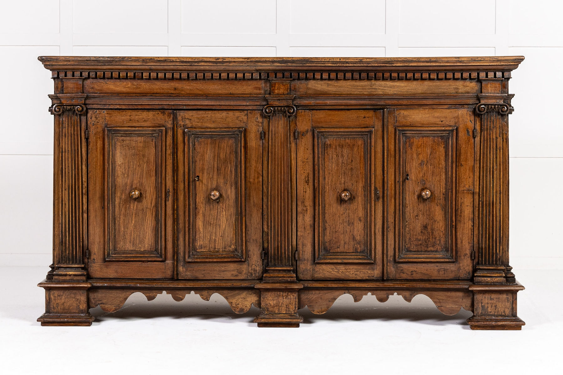 18th Century Italian Walnut Sideboard/Cabinet