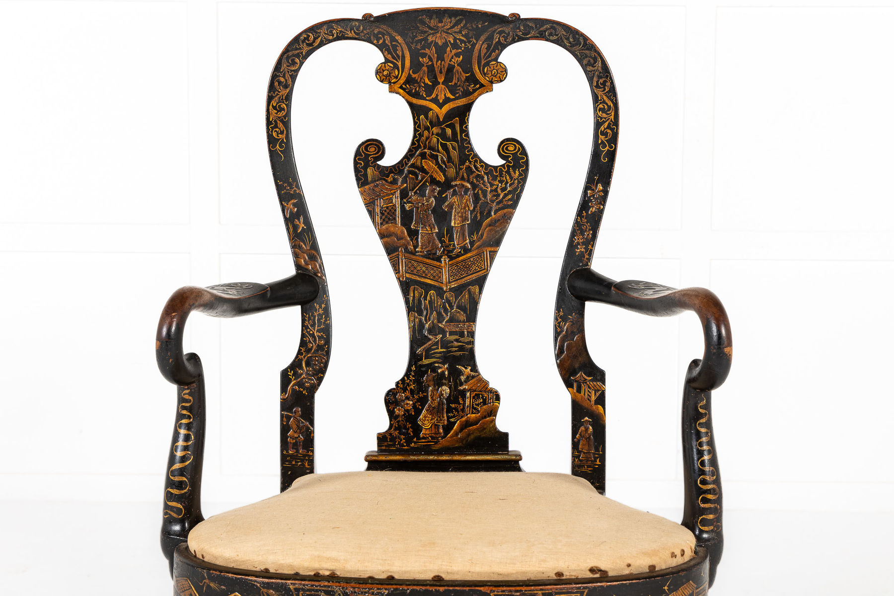 Japanned Open Armchair c.1910