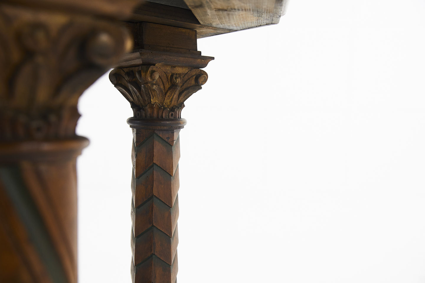 19th Century French Octagonal Oak Specimen Marble Top Table