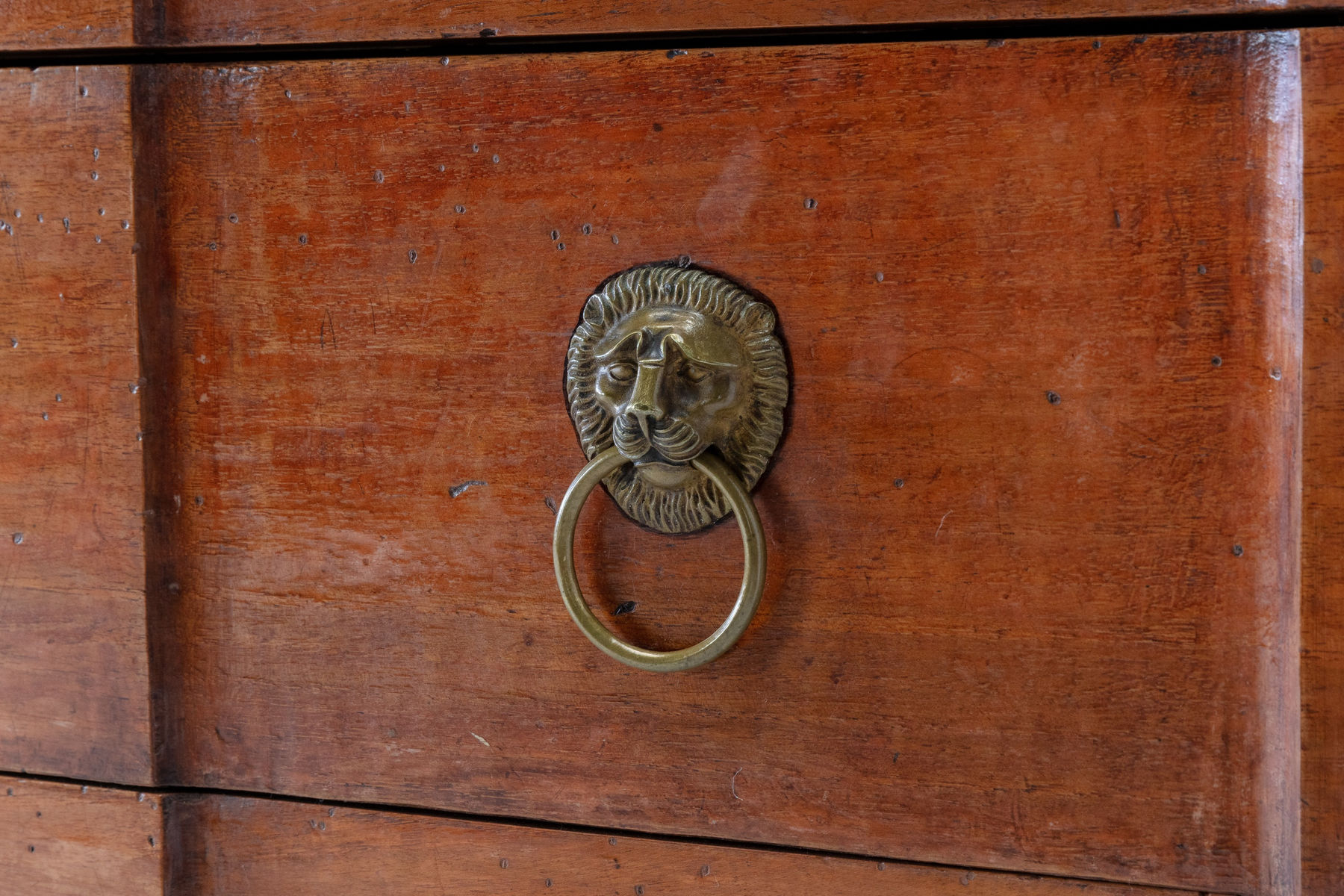 SOLD, 18th Century French Walnut Chest of Drawers with Marble Top