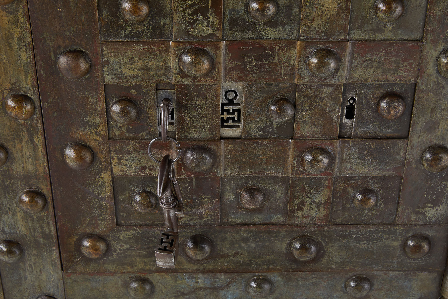 SOLD, Mid 19th Century Large French Wrought Iron Safe by Magaud De Charf