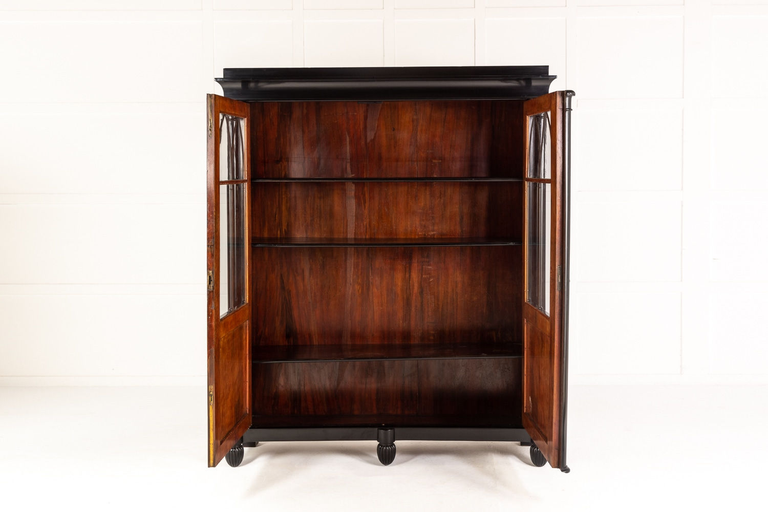 Early 19th Century Ebonised French Empire Period Bookcase