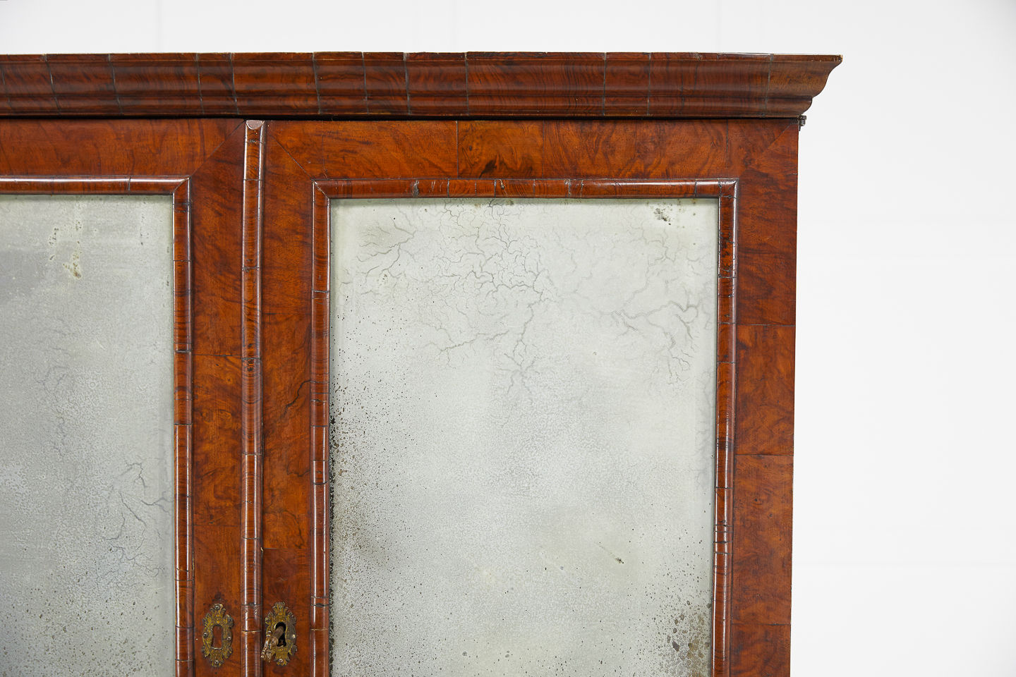 18th Century English Walnut Bureau Cabinet