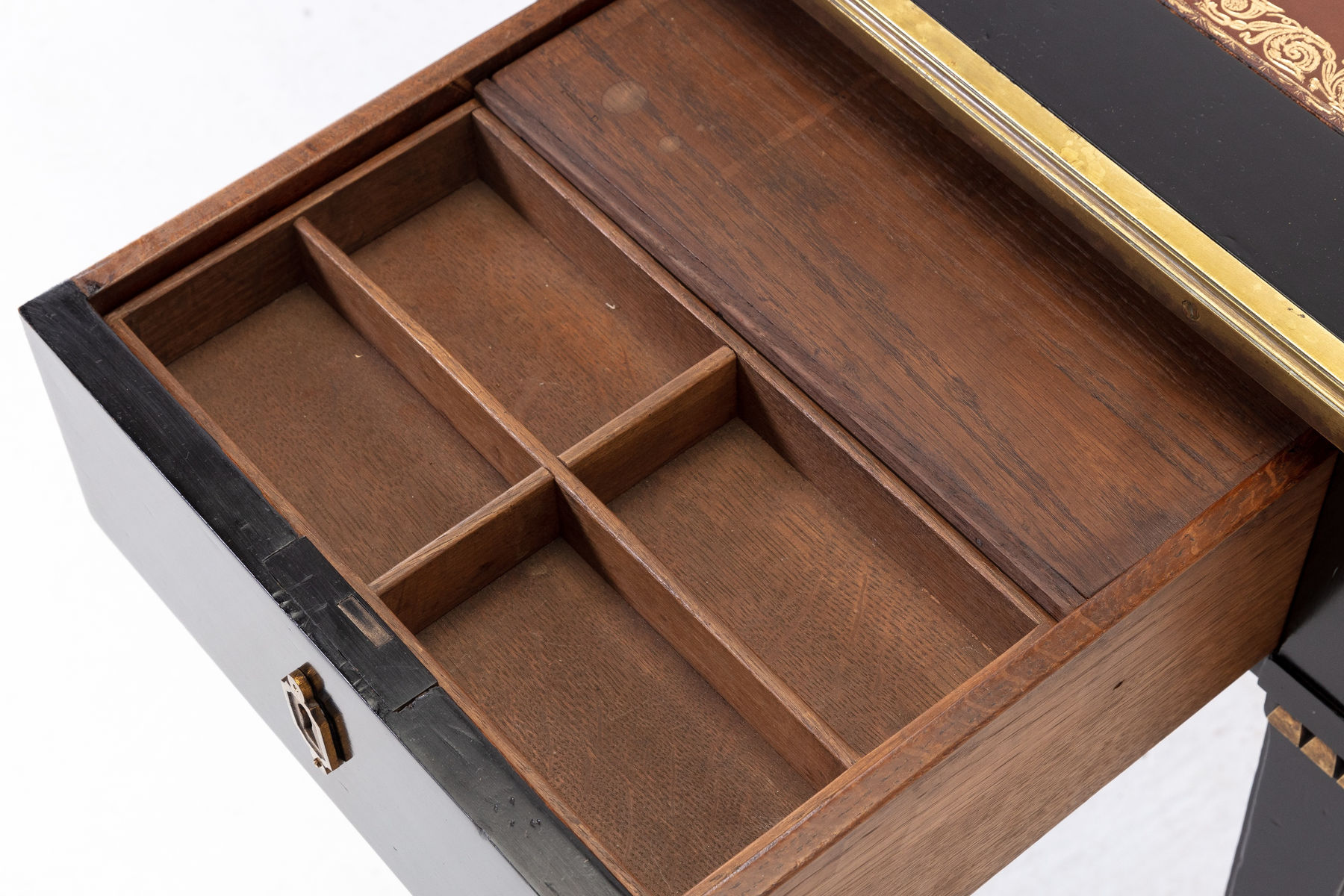 19th Century French Ebonised Bureau Plat