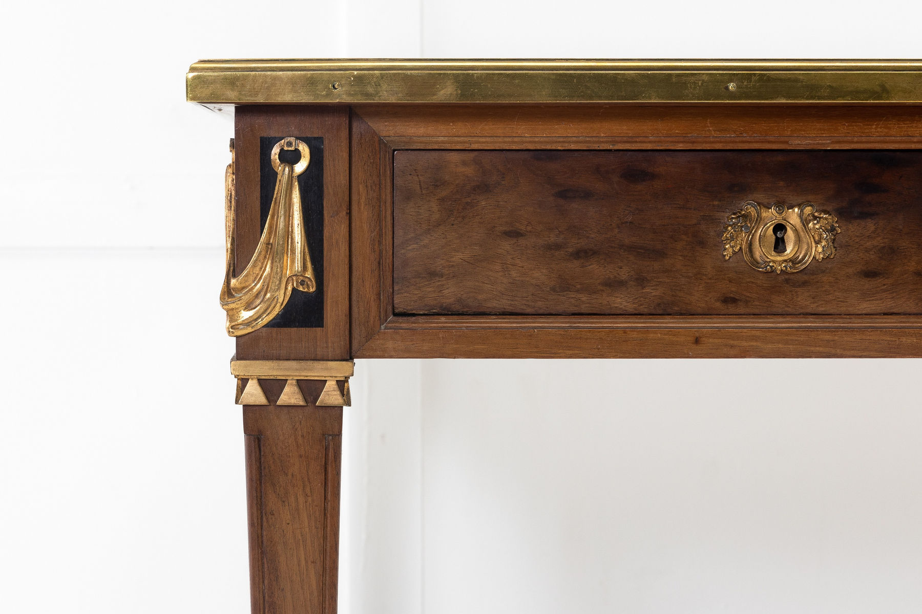 French Mahogany Bureau Plat Circa 1900