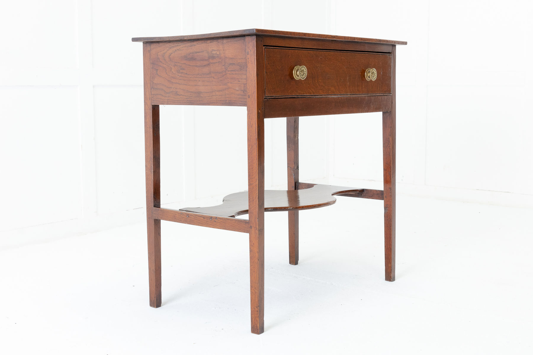 SOLD, George III Oak Side Table with Drawer