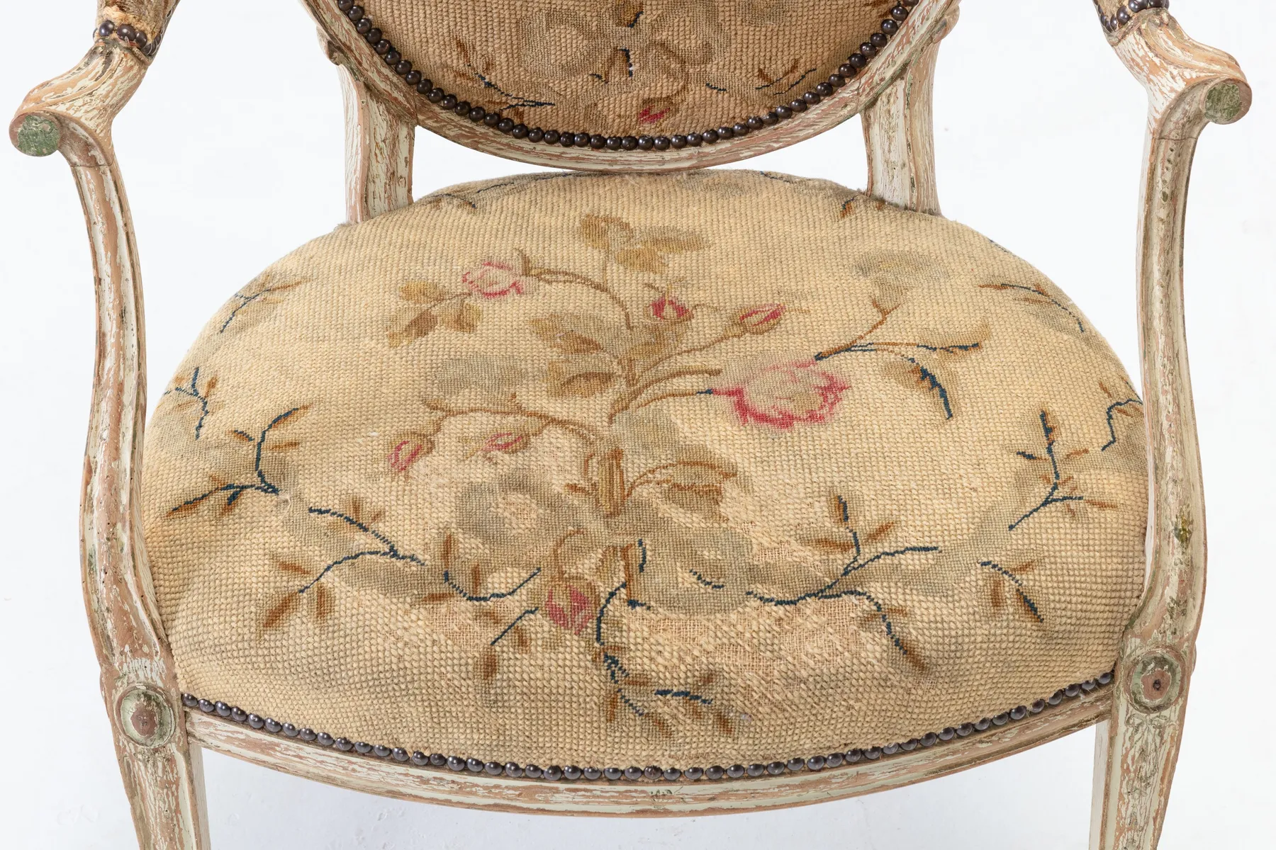 SOLD, Pair of 18th Century English Chairs with Original Paint