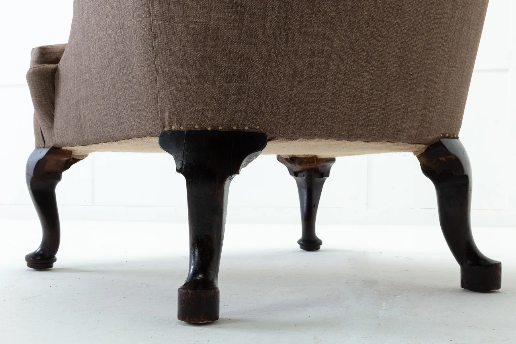 SOLD, 19th Century Barrel Back Wing Chair