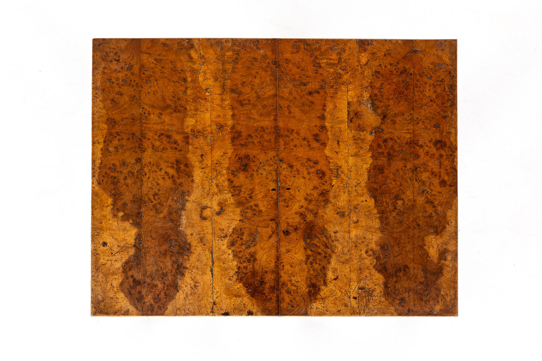 19th Century Late Regency English Burr Oak Side Table