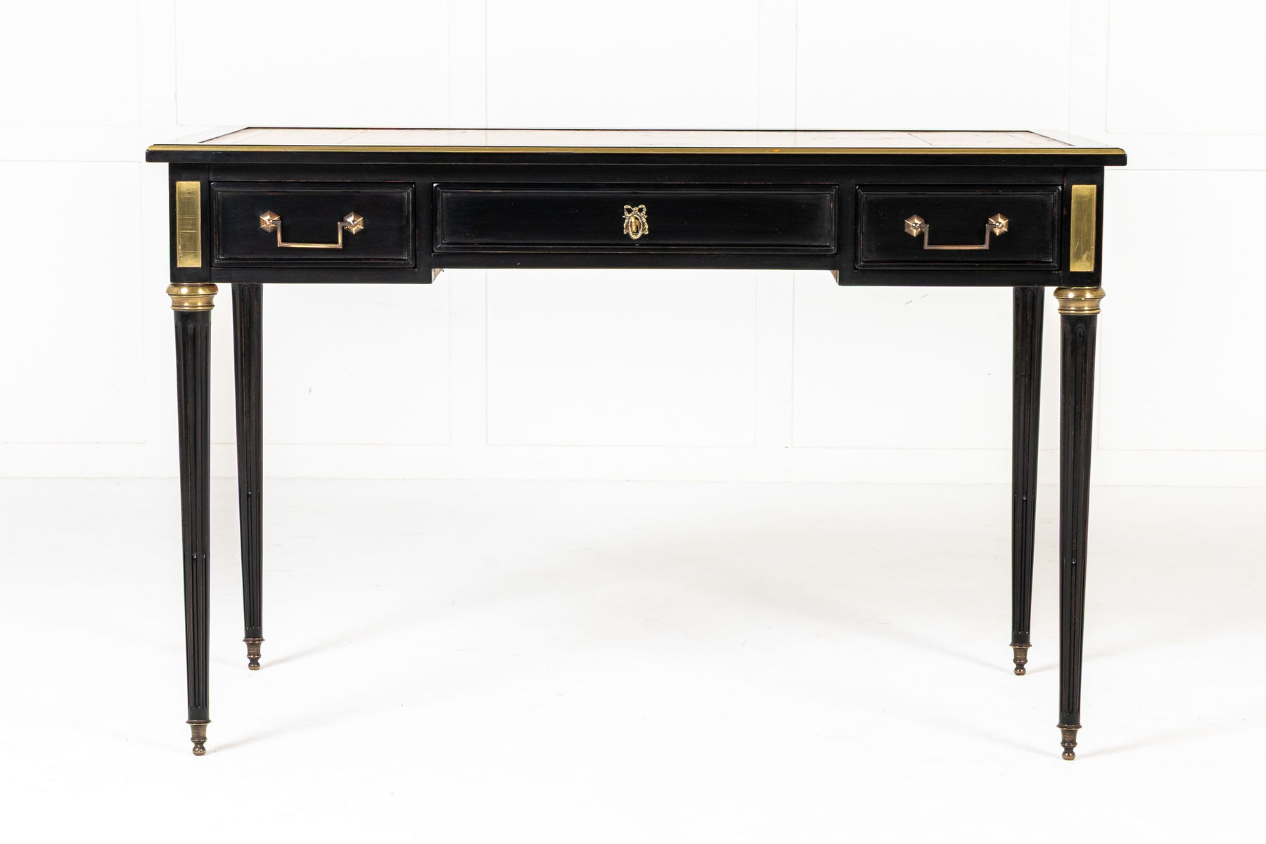 Mid 20th Century French Ebonised Bureau Plat