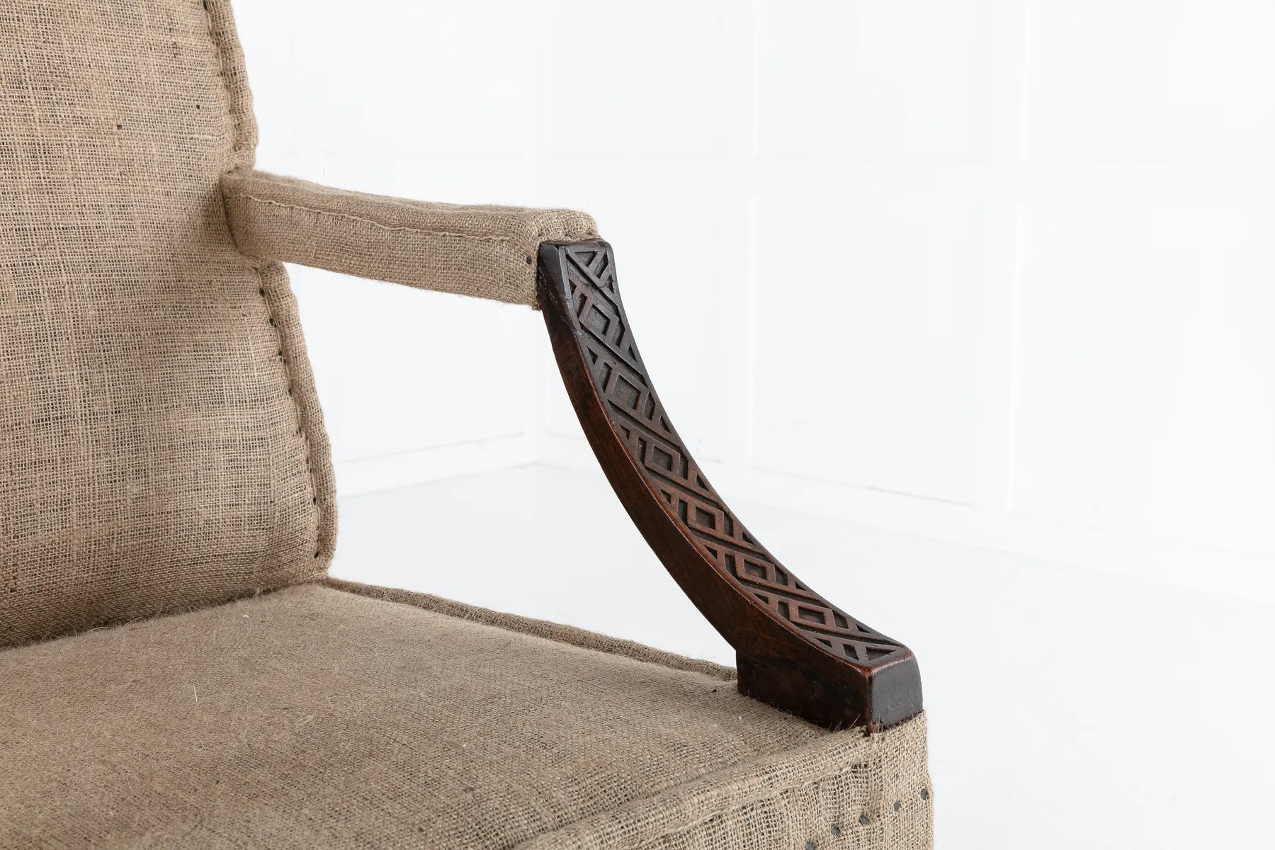 SOLD, English 18th Century George III Mahogany Gainsborough Chair