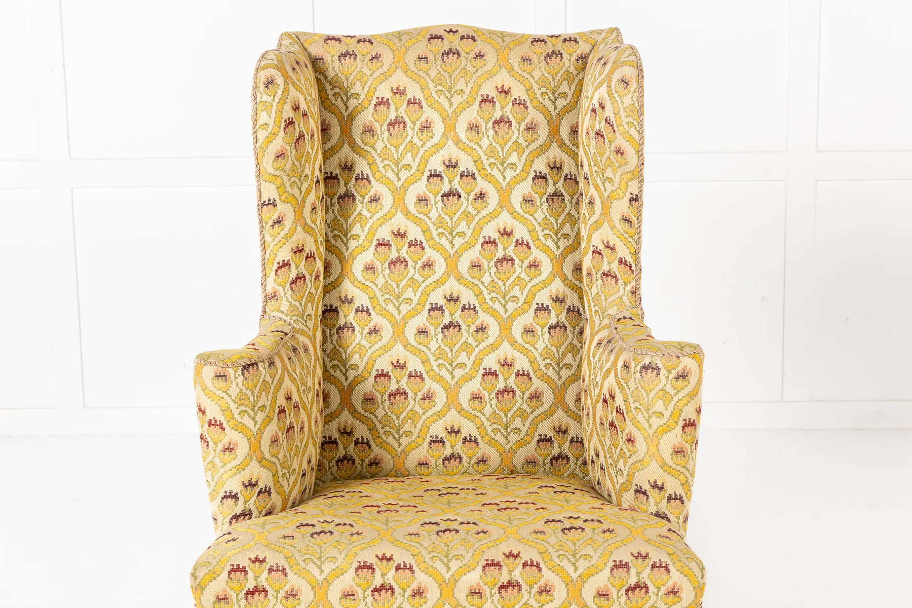 18th Century English Mahogany Wing Armchair