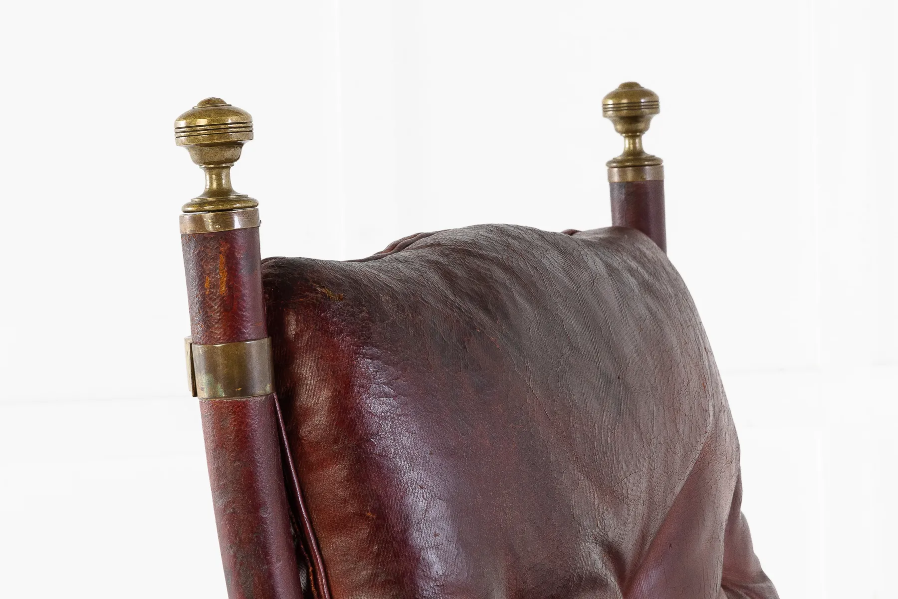 SOLD, 19th Century Mahogany and Leather Armchair