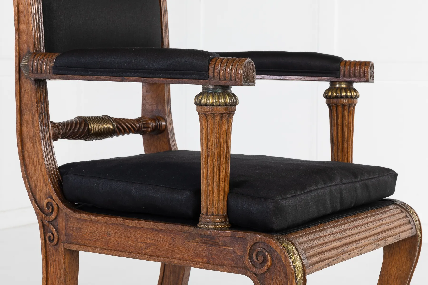 SOLD, 19th Century Regency Oak Armchair (in the manner of) George Bullock