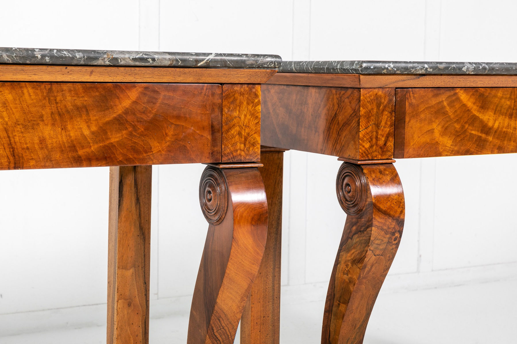 Pair of 19th Century French Walnut Console Tables