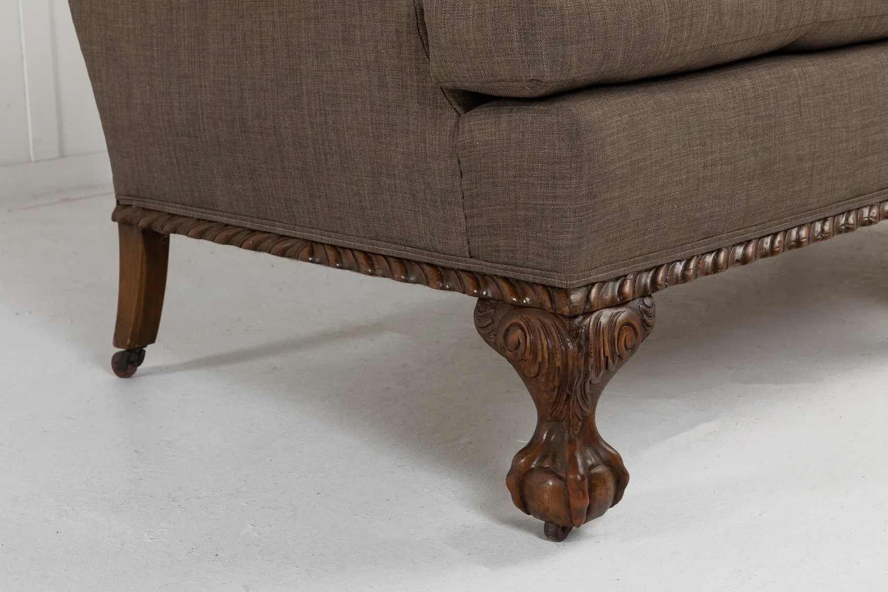 SOLD, Large 1930s English Mahogany Sofa