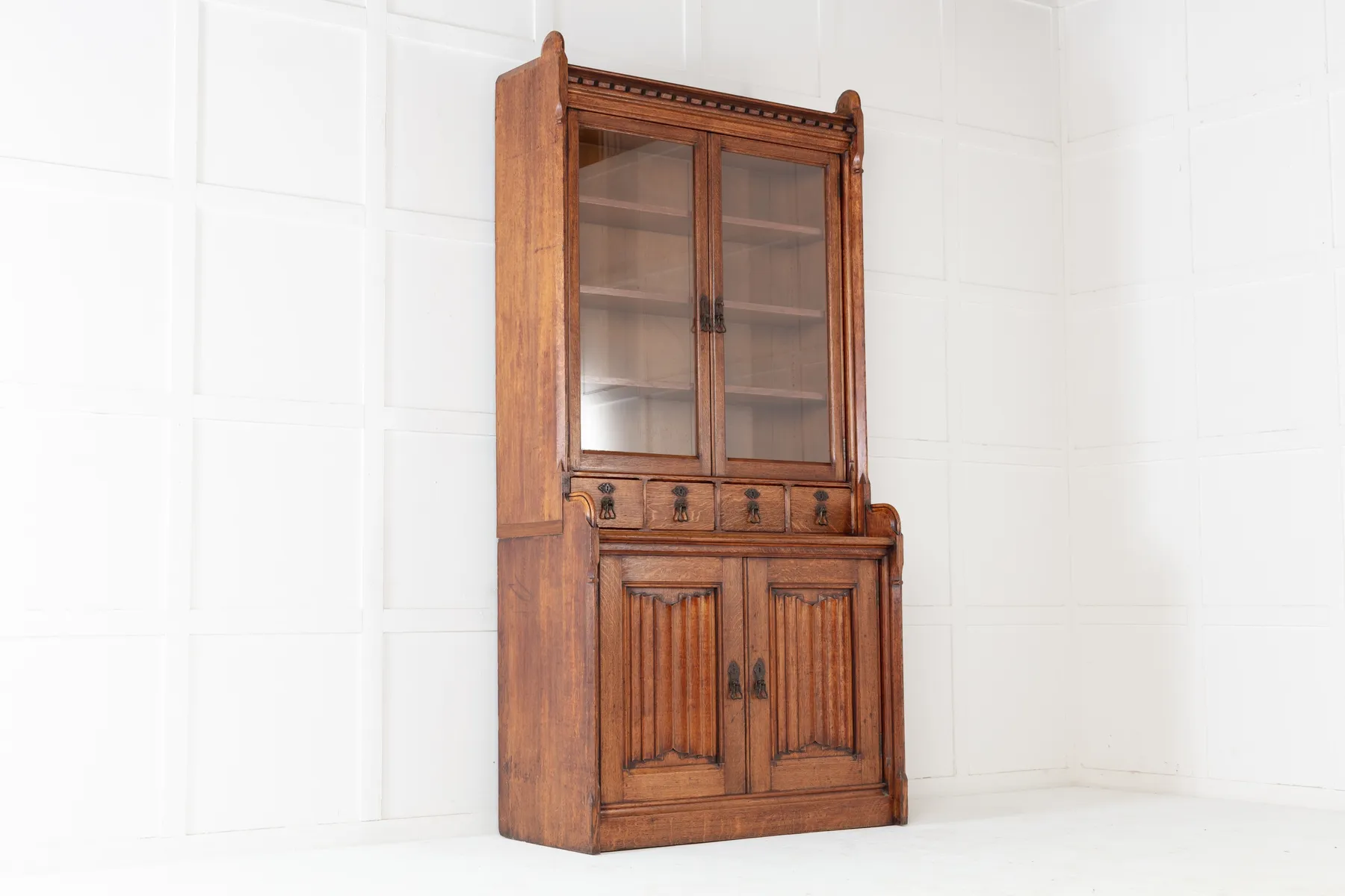 SOLD, 19th Century Solid Oak Bookcase