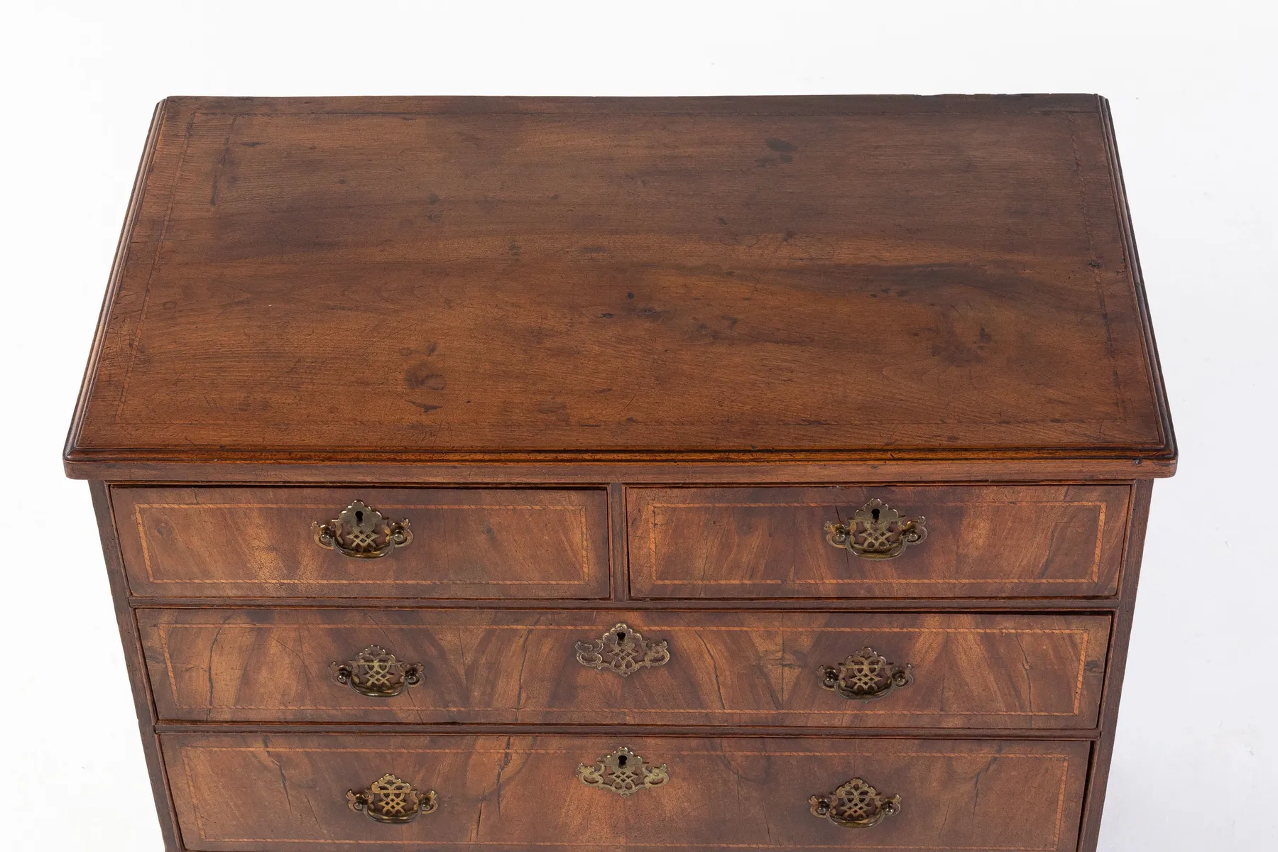 SOLD, 18th Century Queen Anne Walnut Chest of Drawers