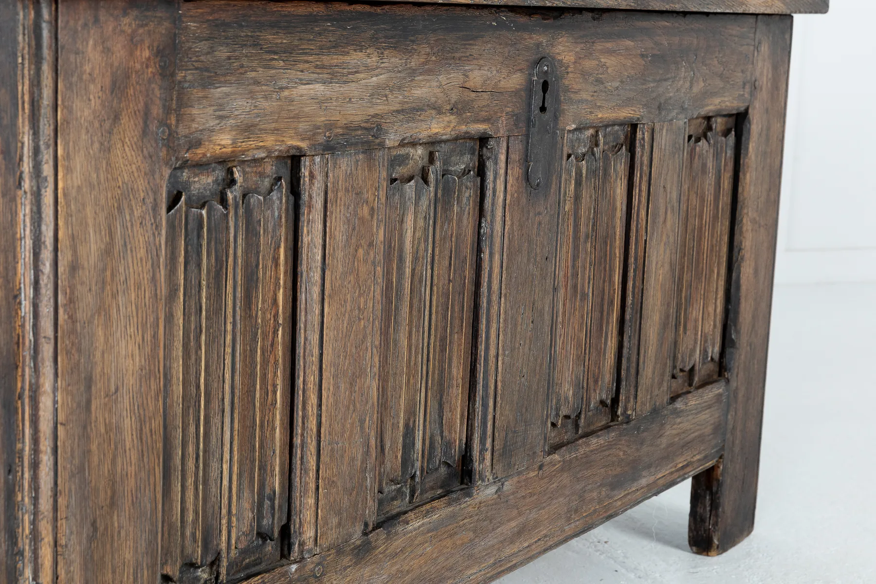 SOLD, Early 18th Century Linen Trunk