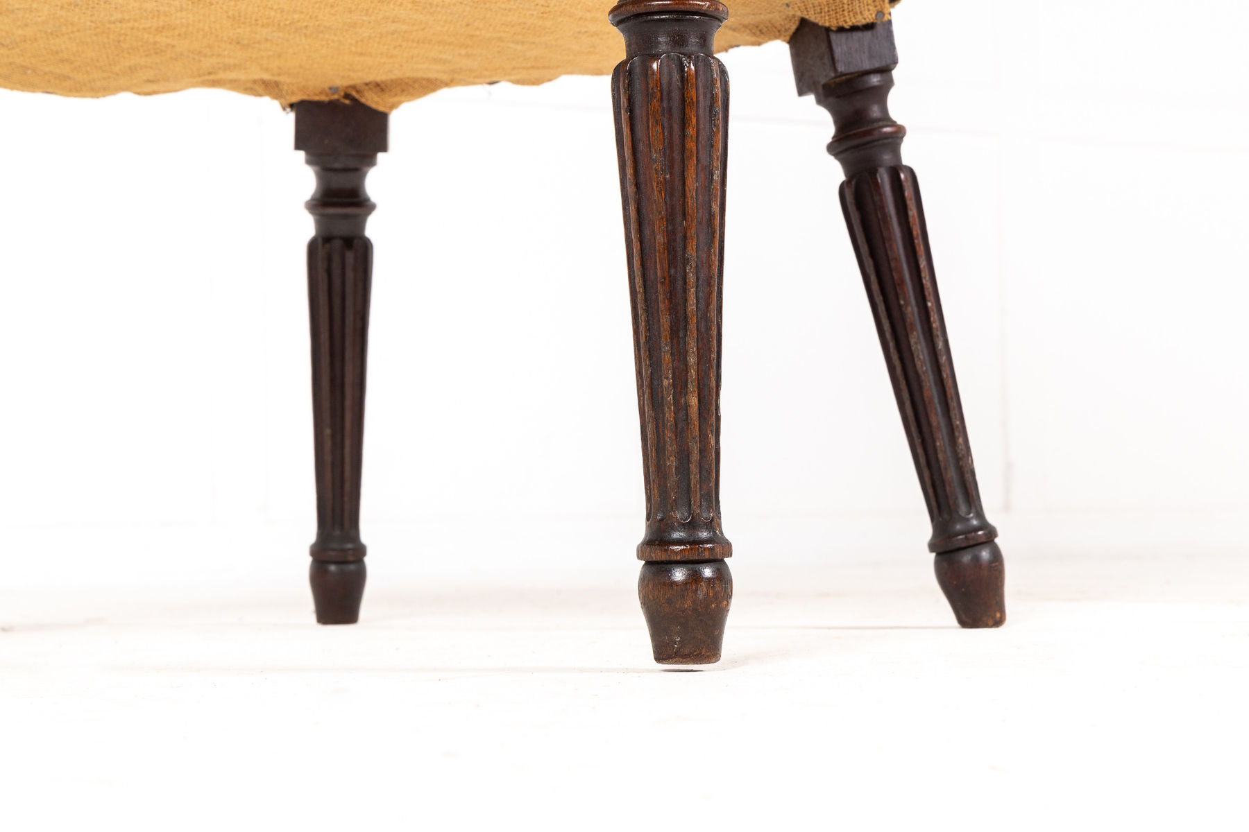 George III 'Hepplewhite' Mahogany Open Armchair