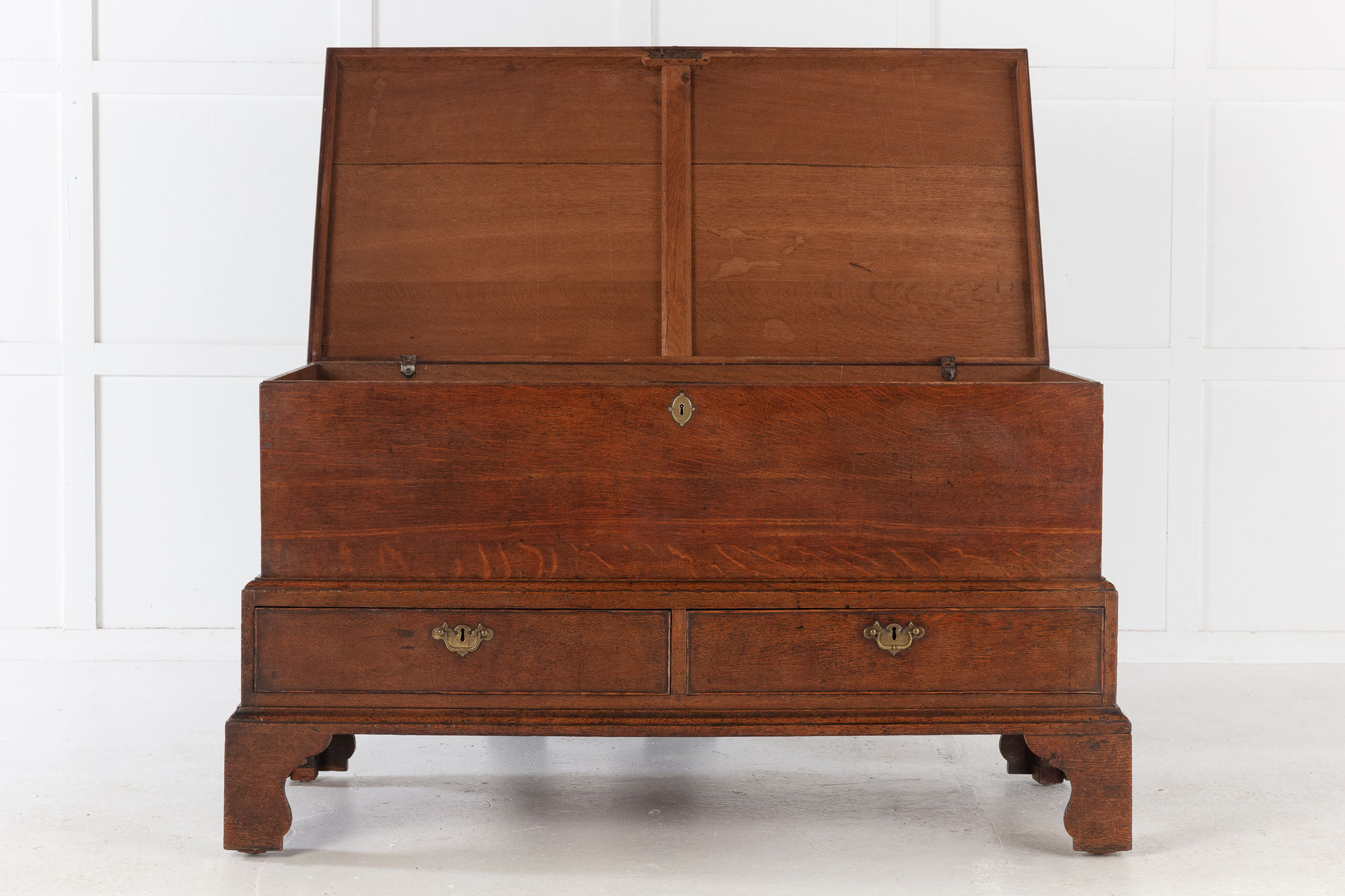 SOLD, 18th Century Oak Silver Chest