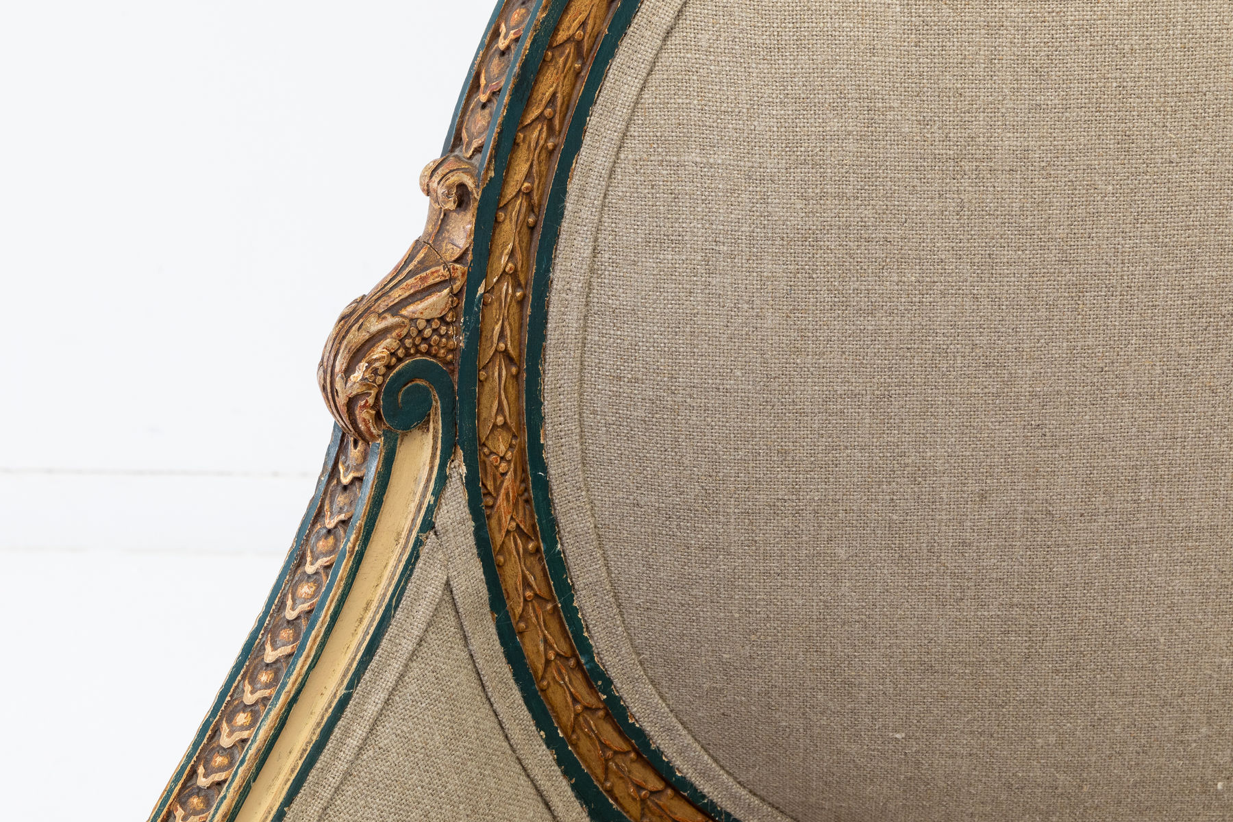 19th Century Italian Carved Wood Sofa