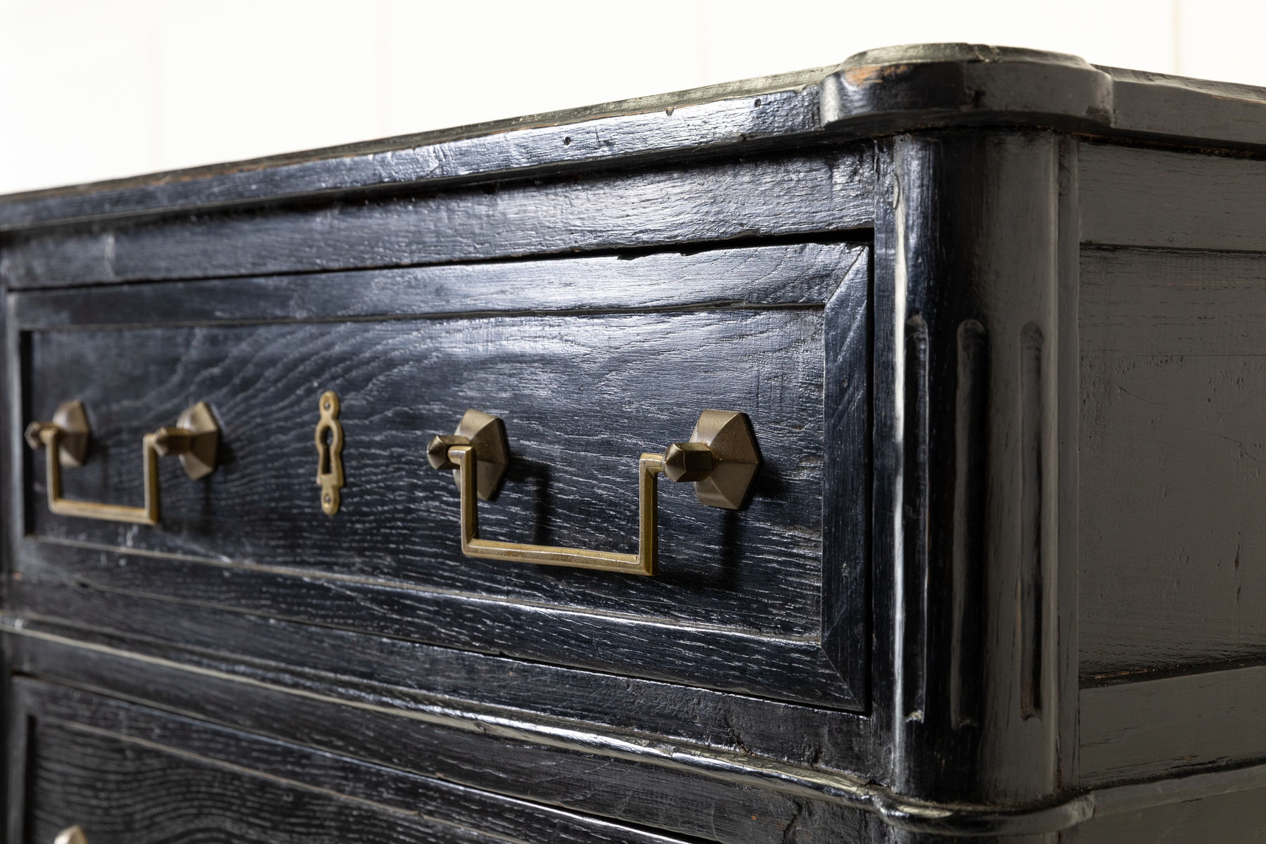 SOLD, 19th Century French Ebonised Oak Semainier