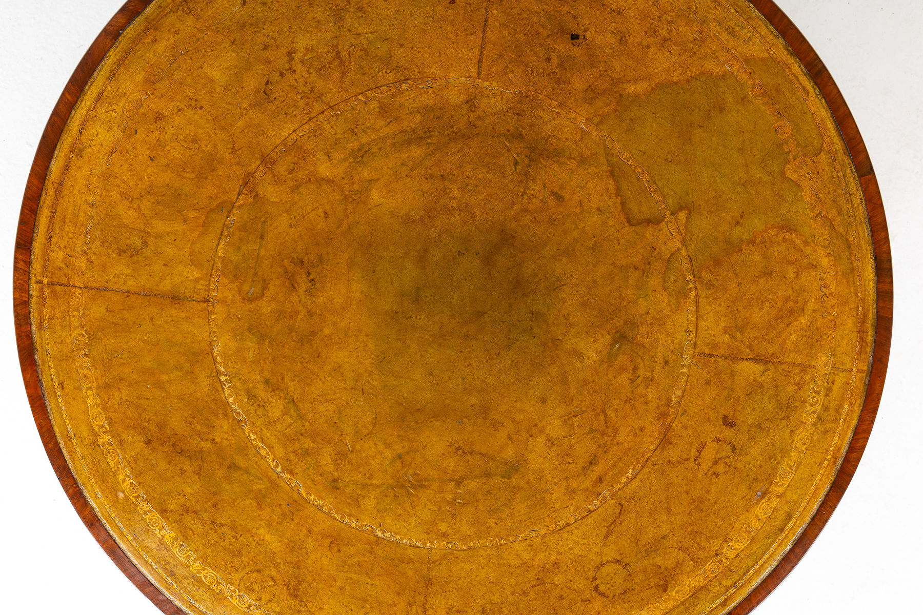 Large 19th Century English Regency Mahogany Drum Table